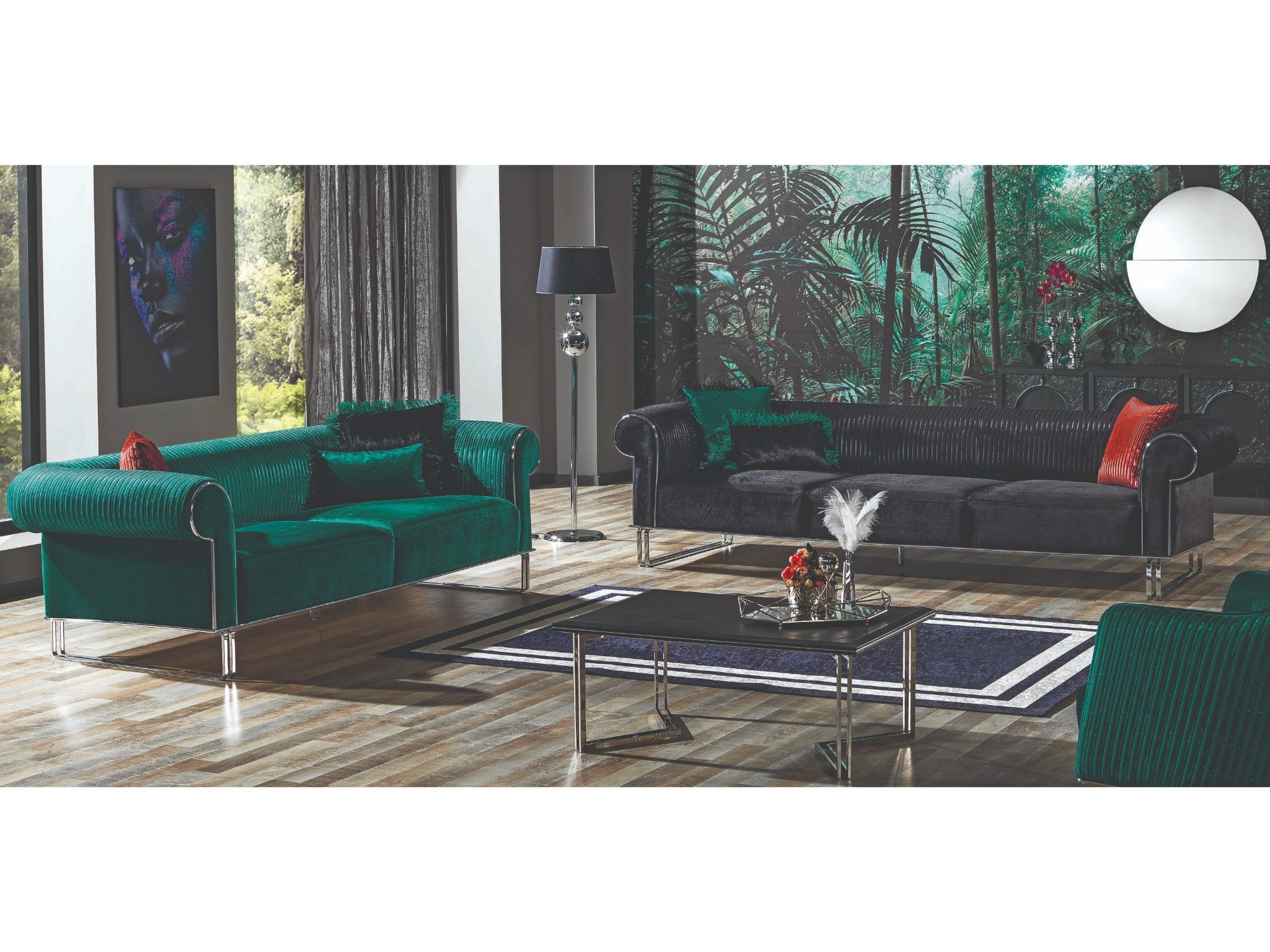 Elba Stationary Livingroom Set (2 Sofa & 2 Chair)