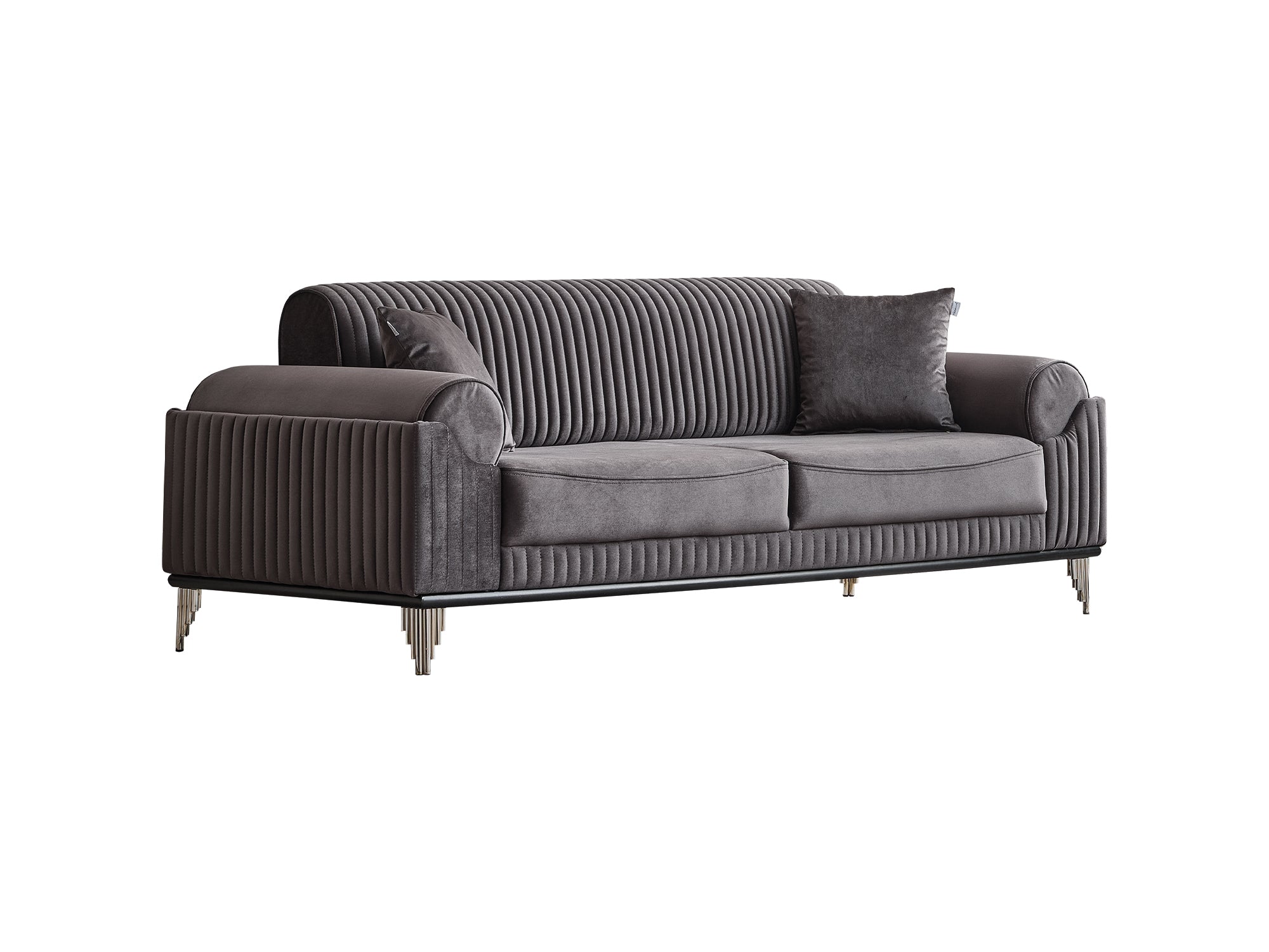 Everest Convertible Sofa Grey