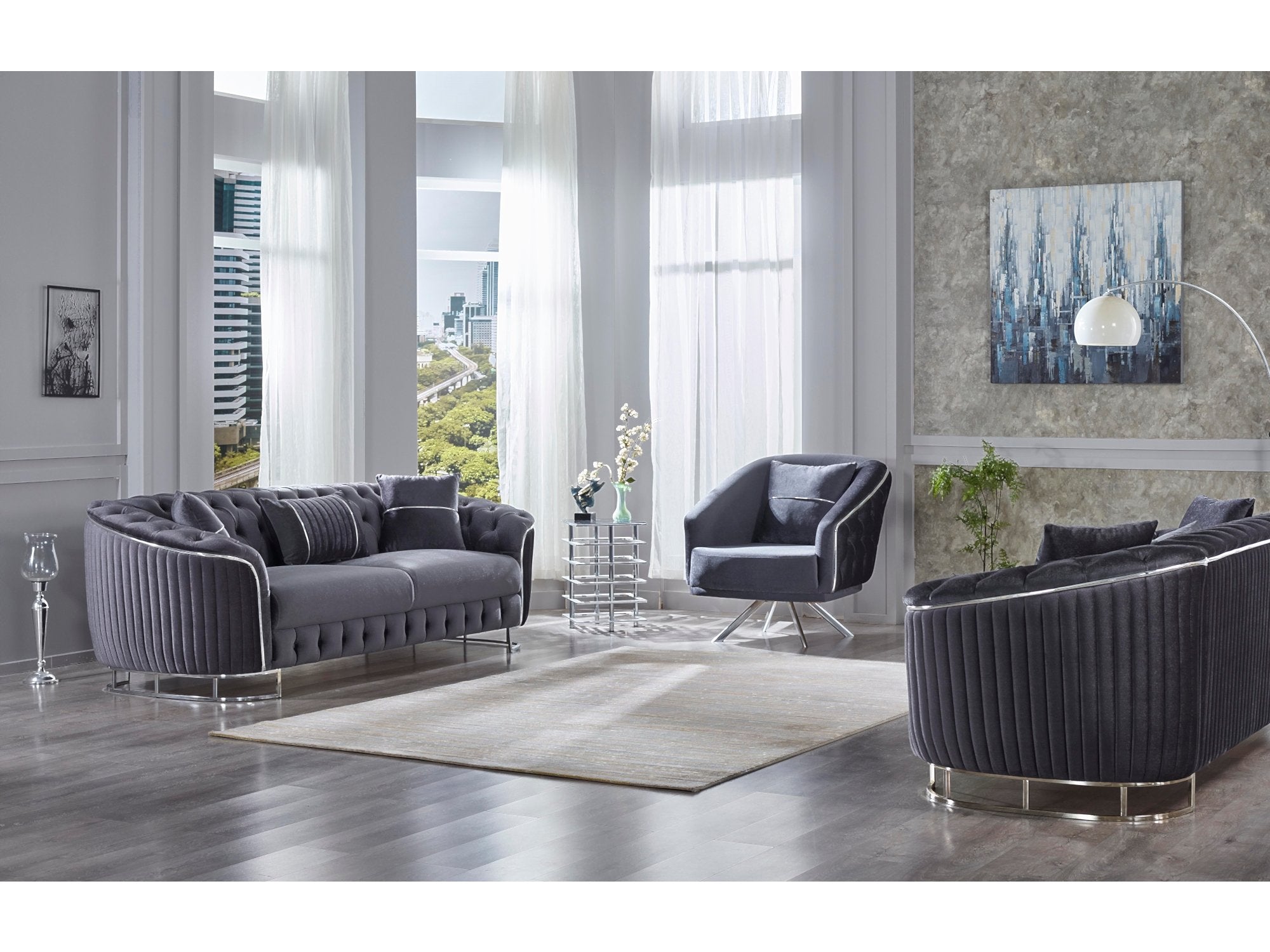 Galata Stationary Livingroom Set (2 Sofa & 2 Chair)
