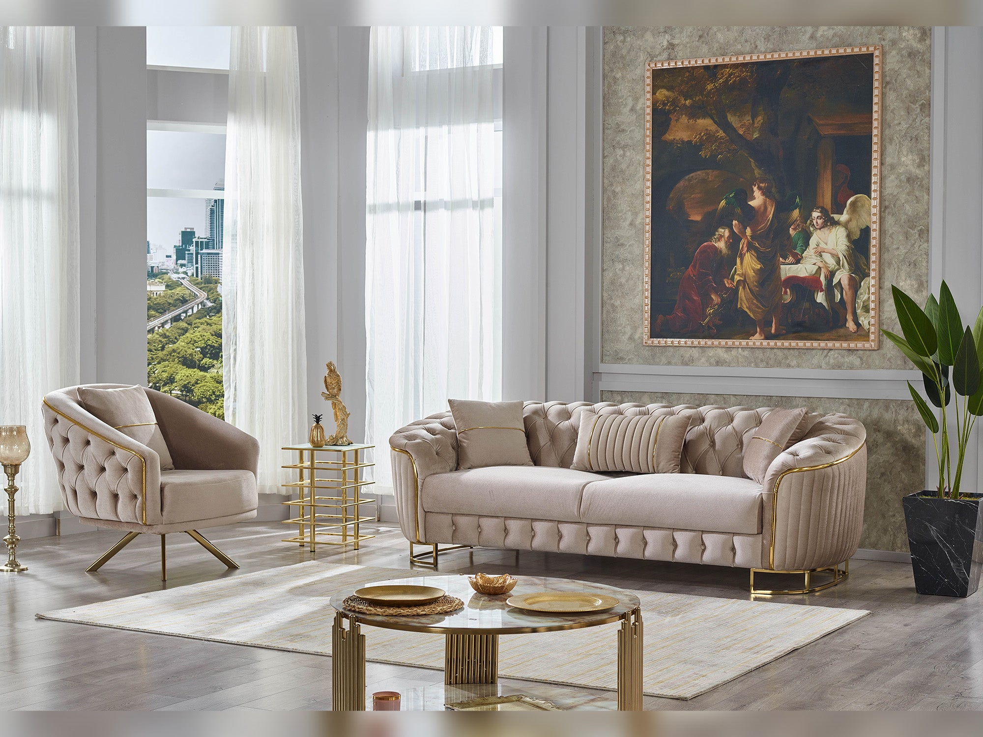 Galata Stationary Loveseat