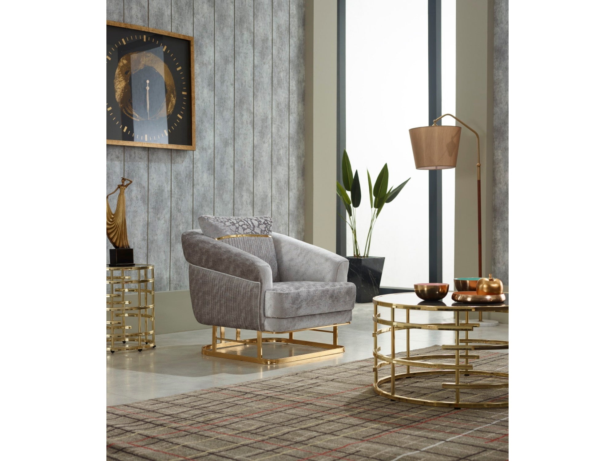 Galeria Stationary Livingroom Set (2 Sofa & 2 Chair)