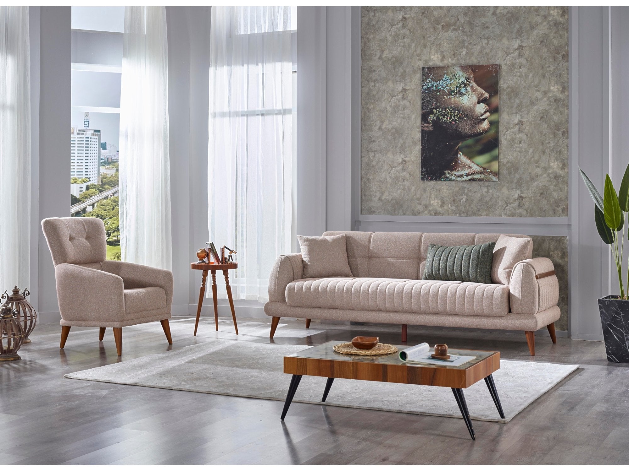 Gamba Convertible Sofa