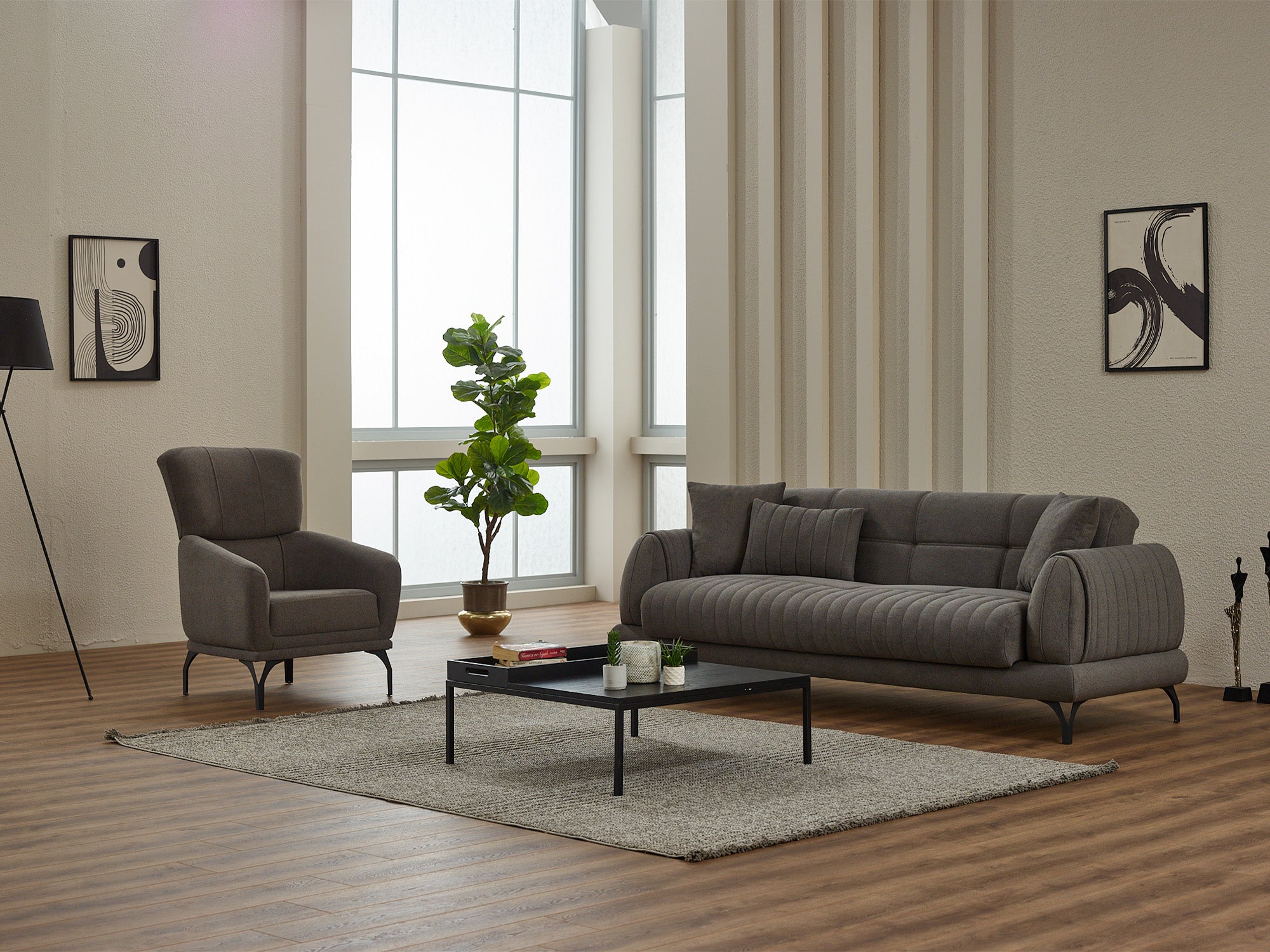 Gamba 3-pieces (Sofa & Loveseat & Chair) Livingroom