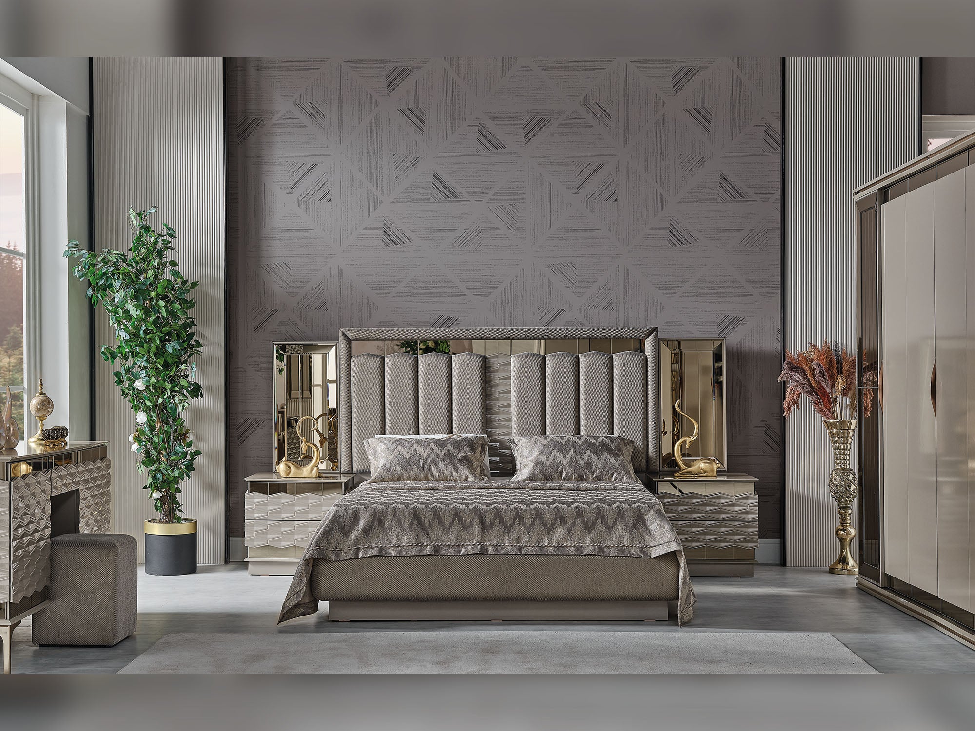 Gokce Bed Frame With Headboard