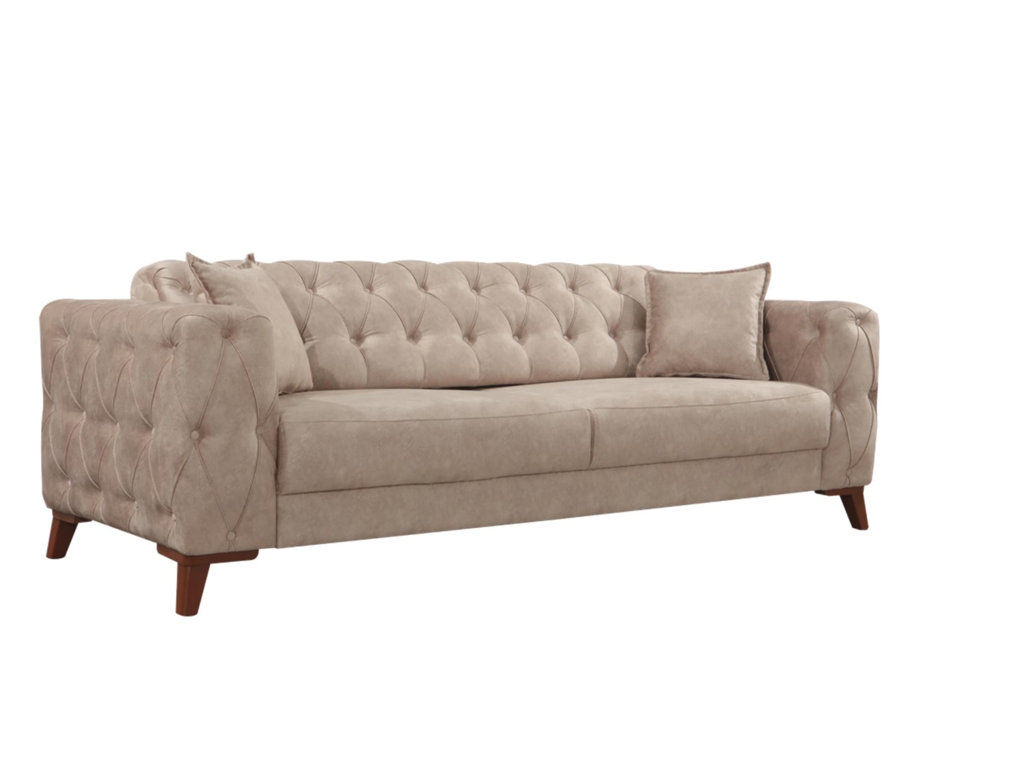 Joza Convertible livingroom (2 Sofa & 2 Chair) Beige