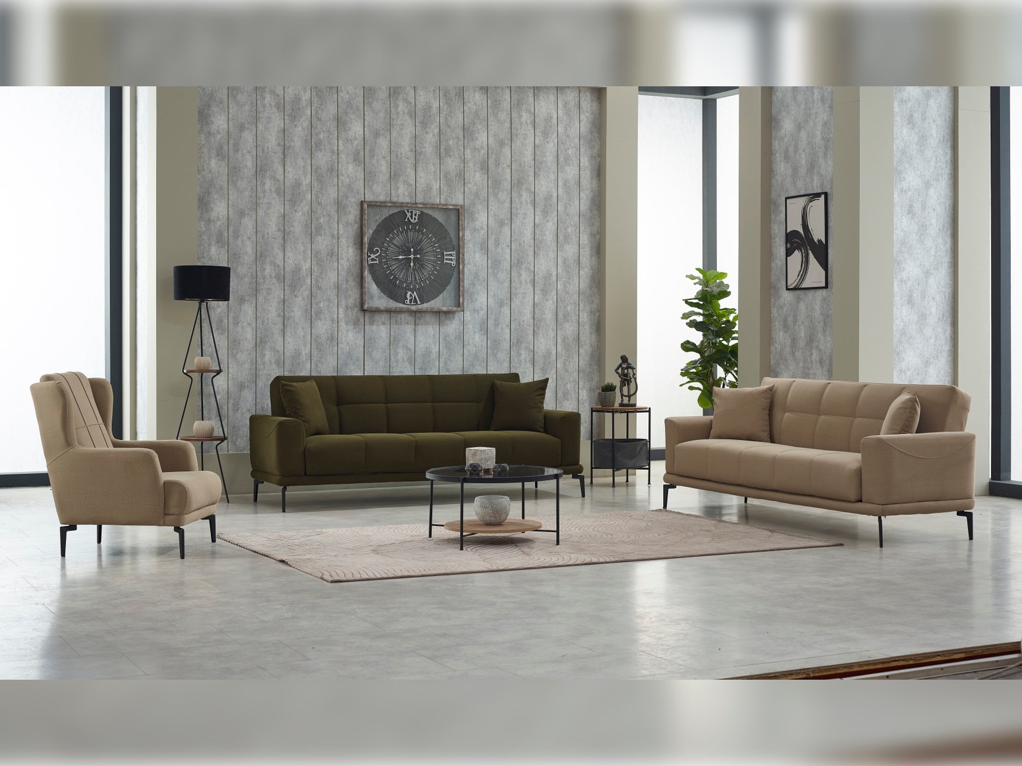 Leon Convertible Livingroom Set (2 Sofa & 2 Chair)