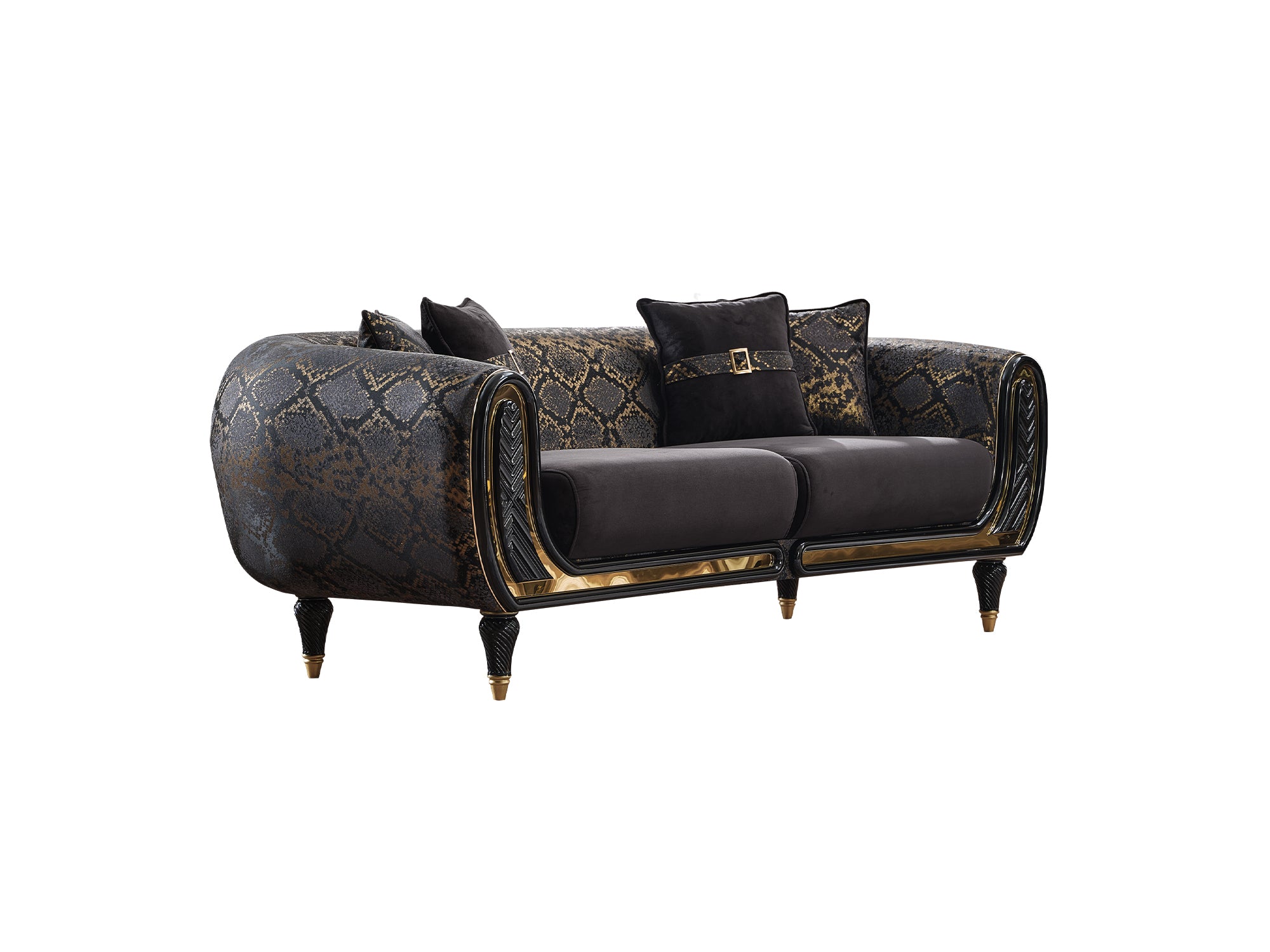 Lima Stationary Sofa Black