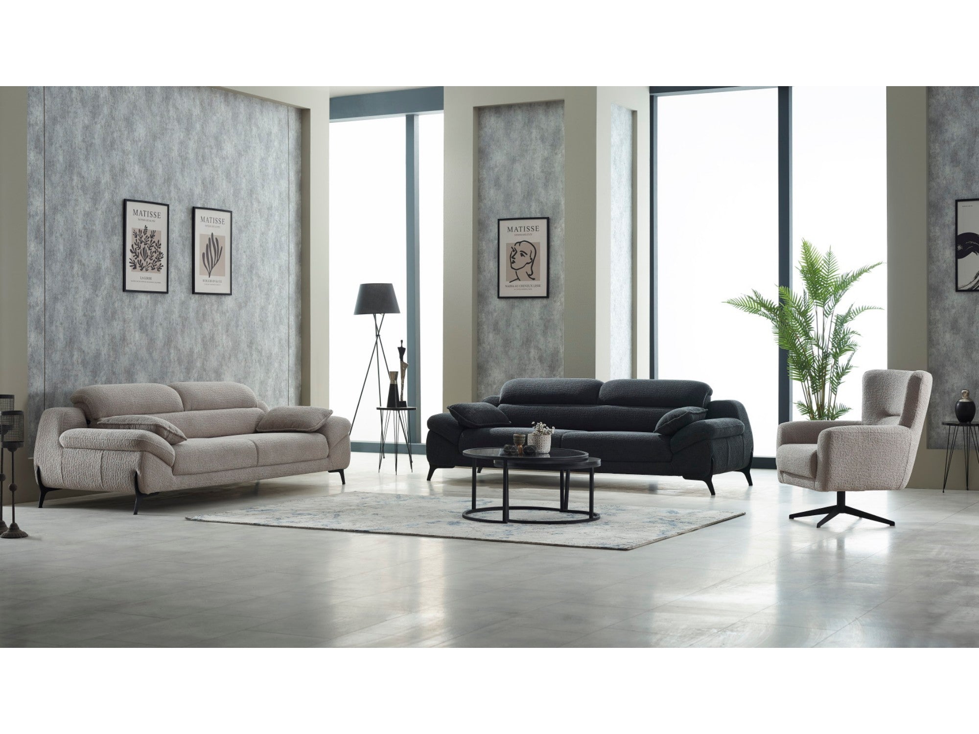 Lorenzo Convertible Livingroom Set (2 Sofa & 2 Chair)