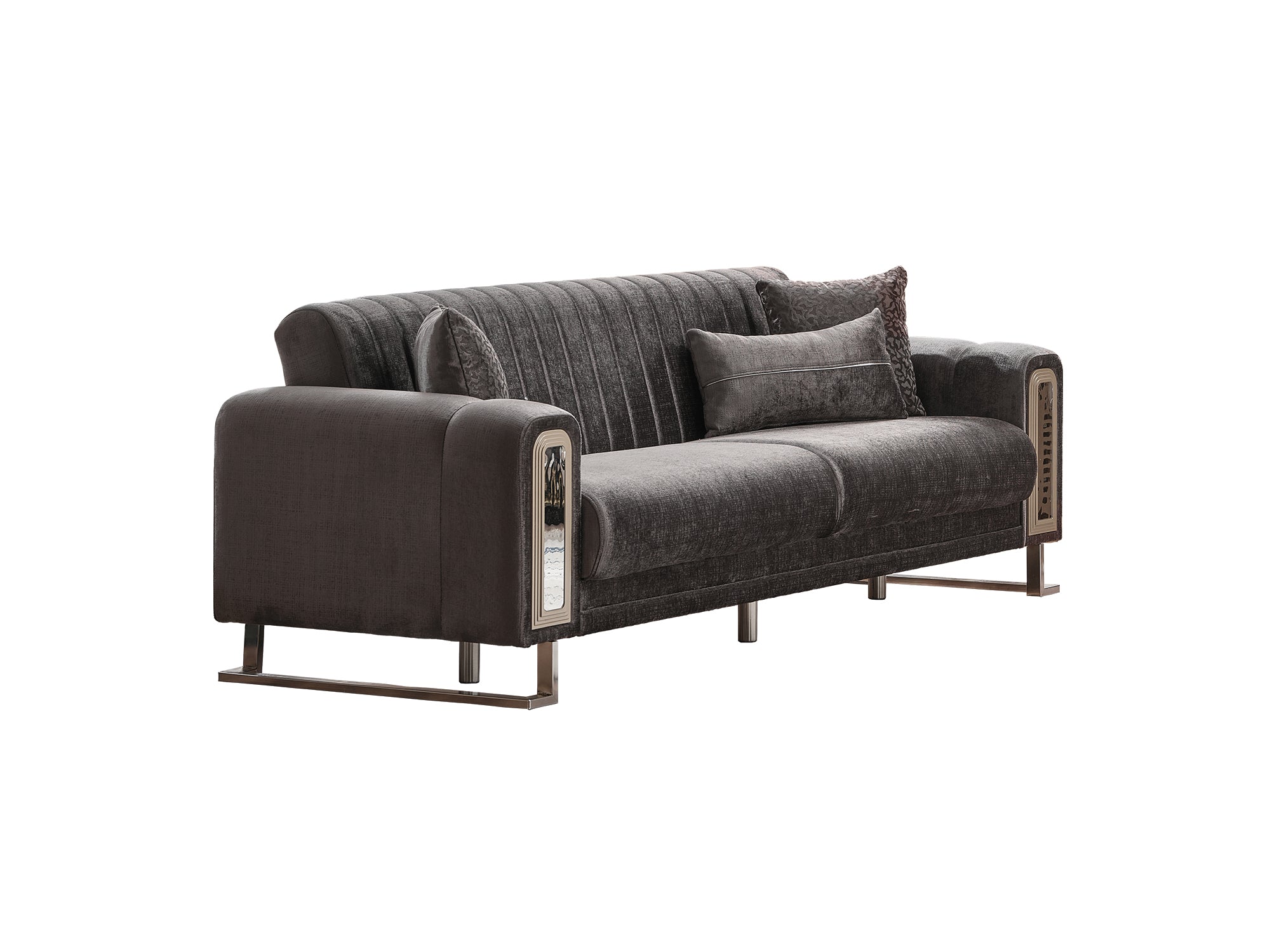 Lotus Convertible Sofa Grey