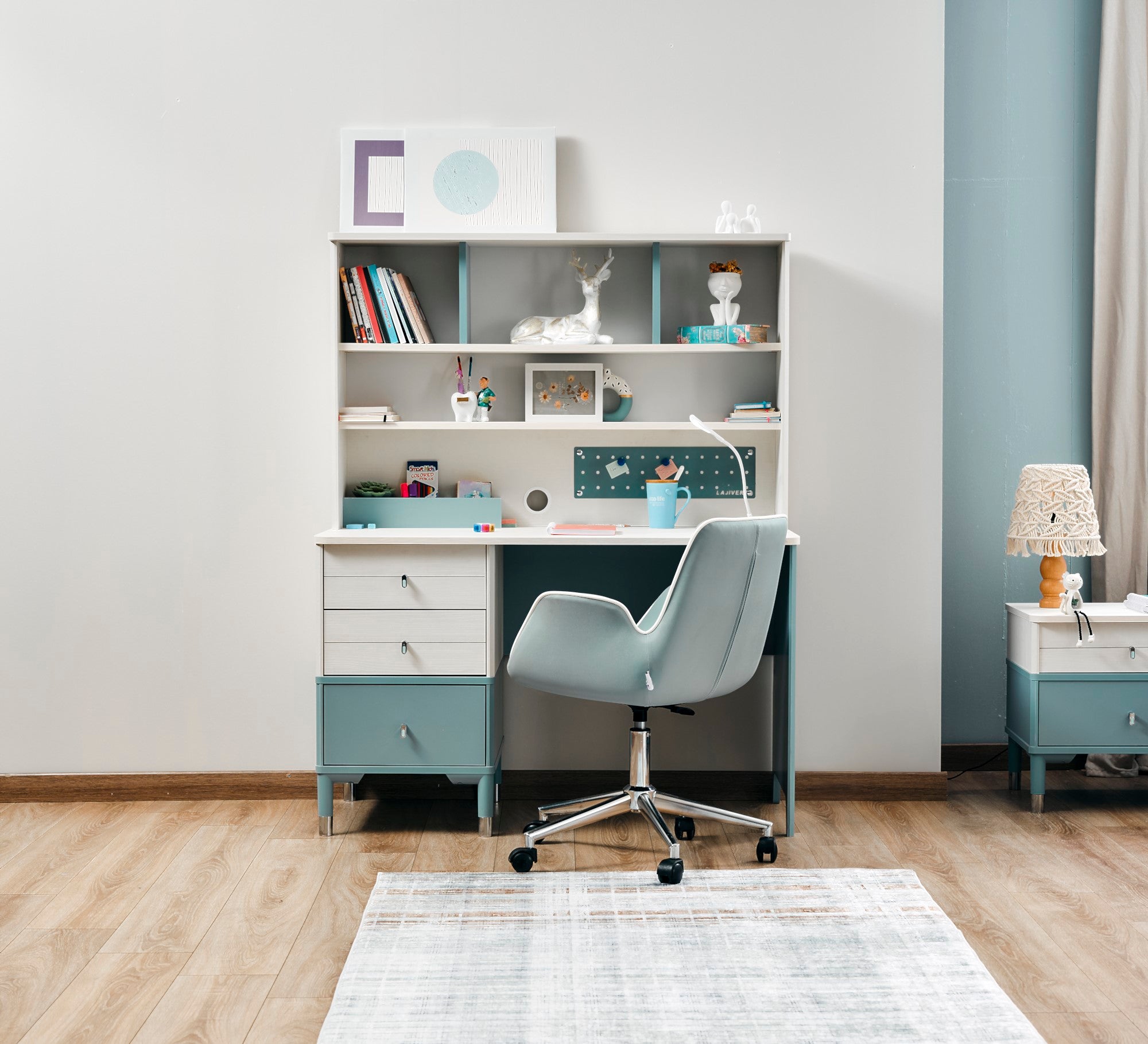 Marin Kids Room Set (Twin Bed &  Study Desk &  Nightstand)