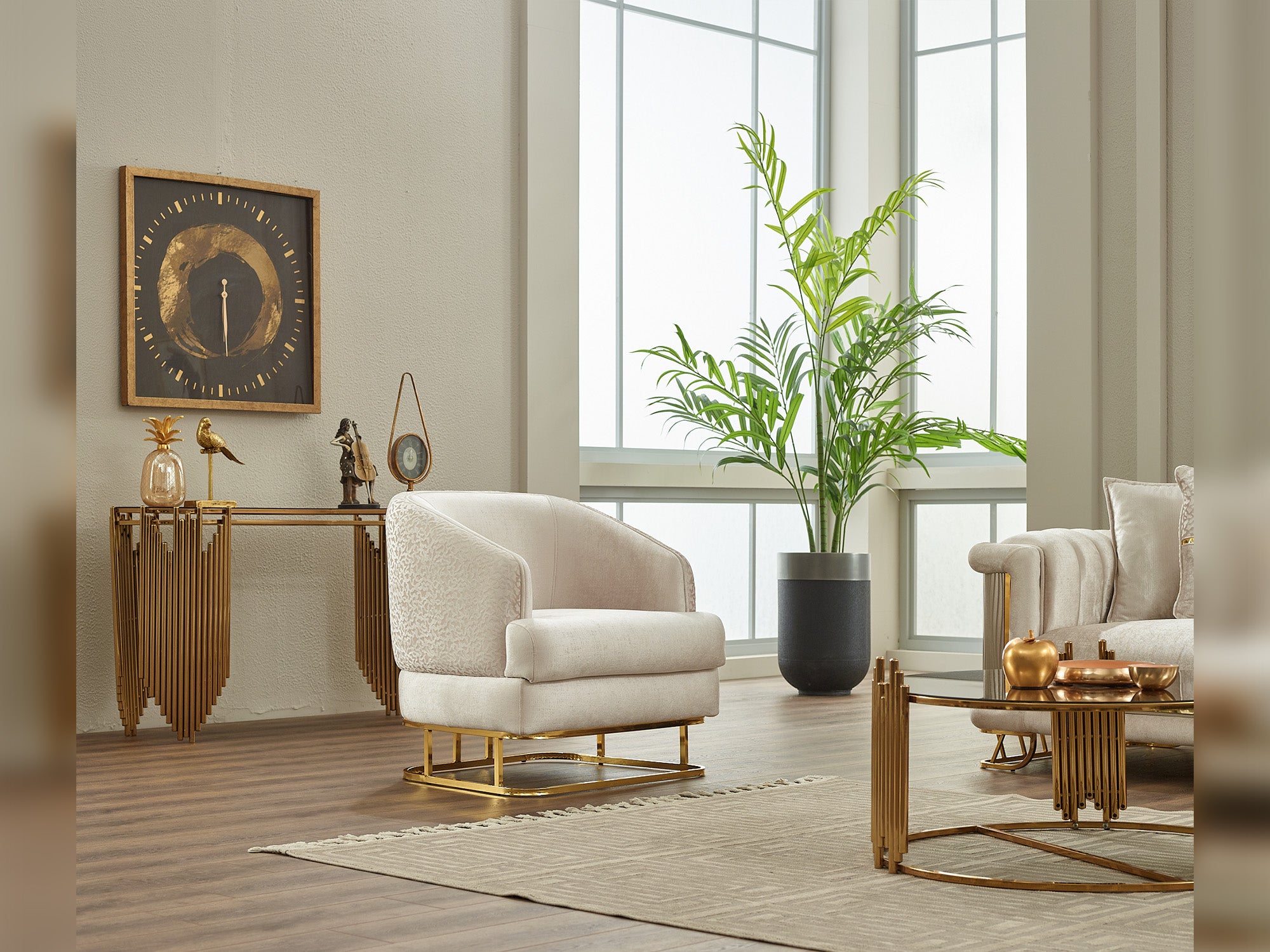 Majeste 3-pieces (Sofa & Loveseat & Chair) Livingroom Set
