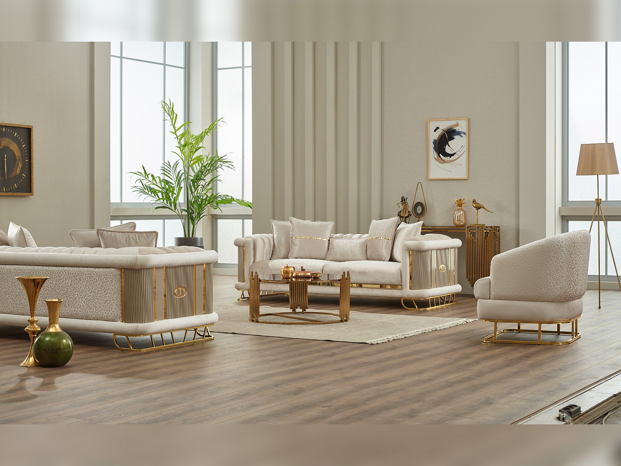 Majeste 3-pieces (Sofa & Loveseat & Chair) Livingroom Set
