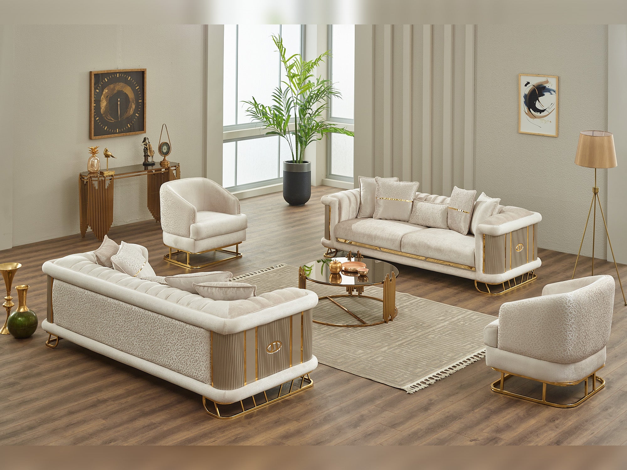 Majeste 3-pieces (Sofa & Loveseat & Chair) Livingroom Set