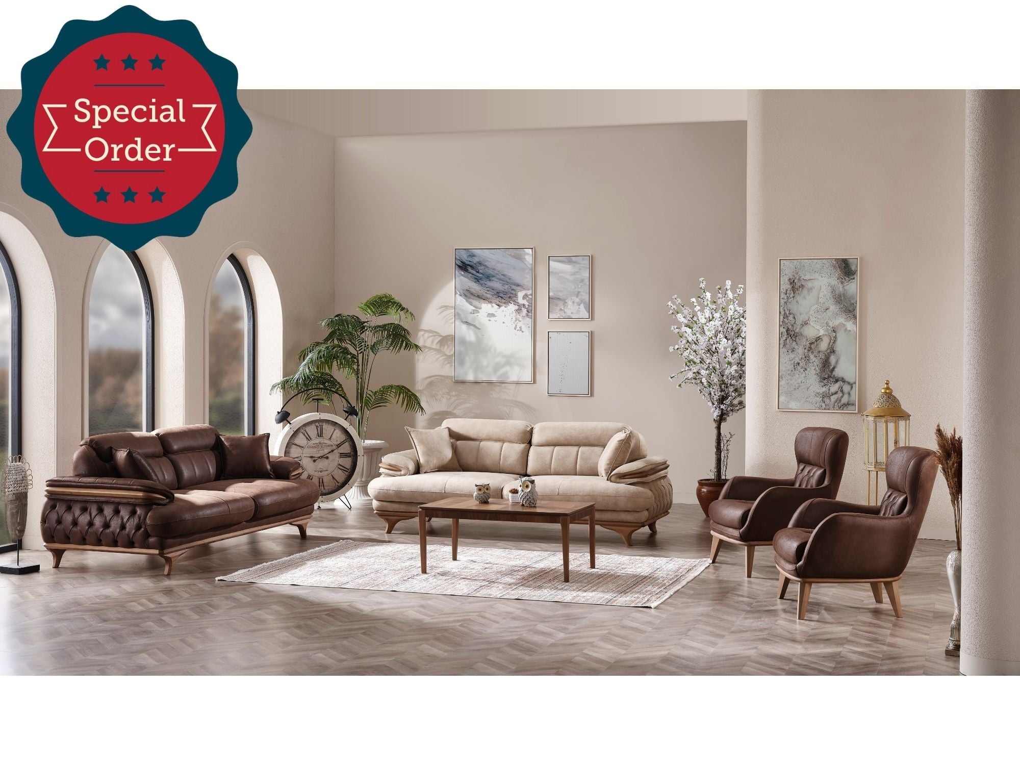 Maserati Convertible Livingroom Set (2 Sofa & 2 Chair)