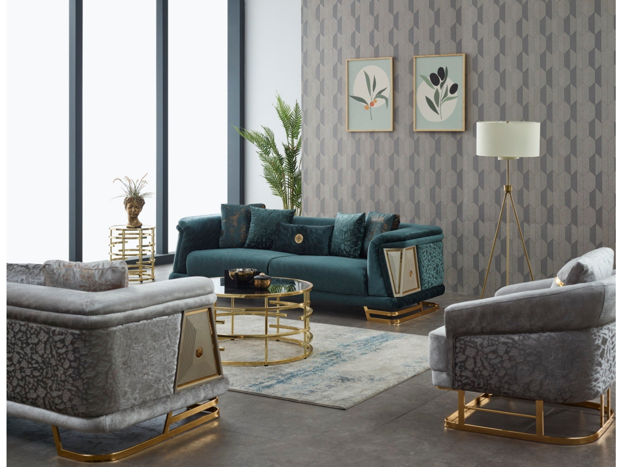 Milenyum Stationary Livingroom Set (2 Sofa & 2 Chair)