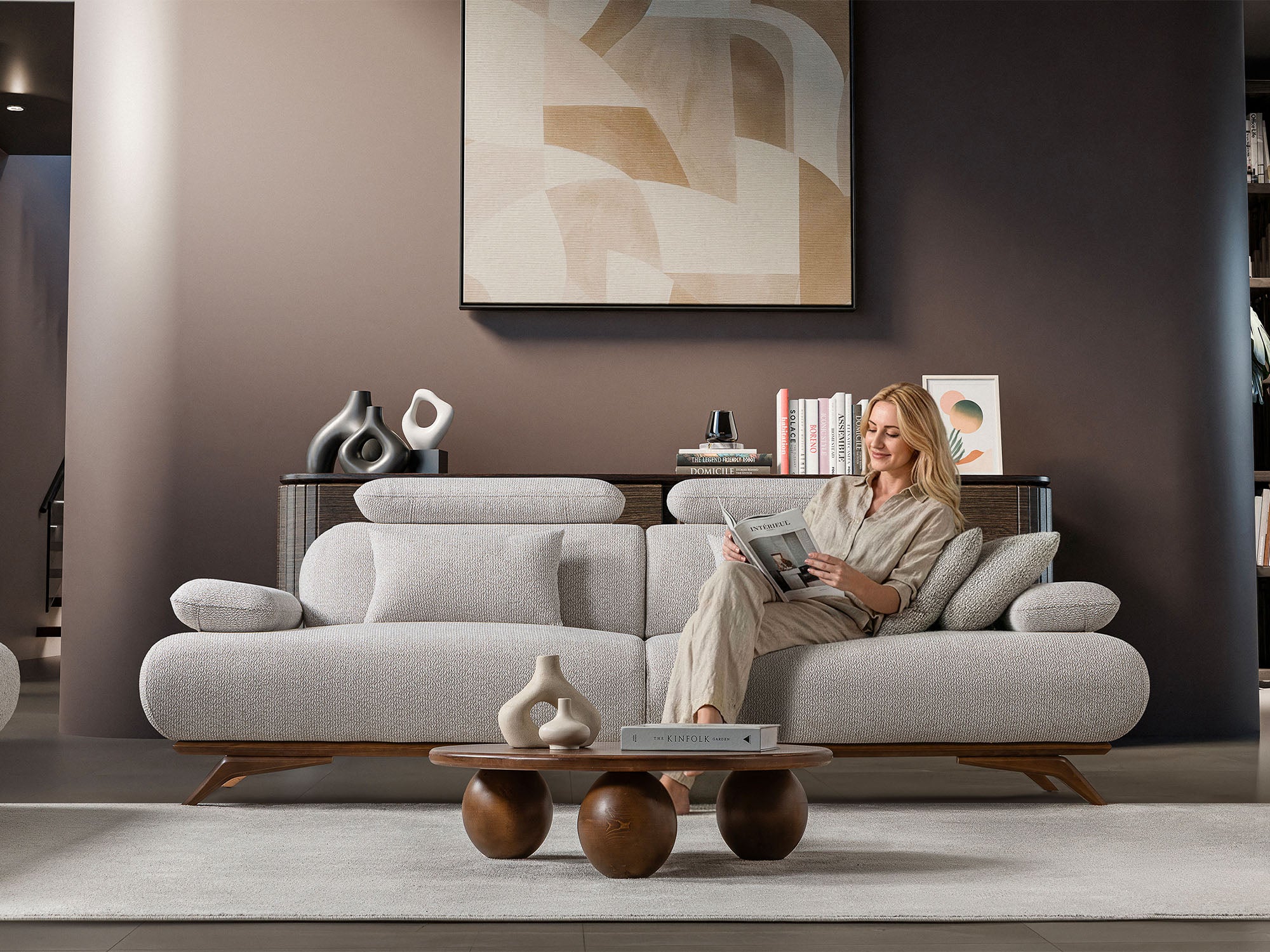 Monza 3-pieces (Sofa & Loveseat & Chair) Livingroom Set