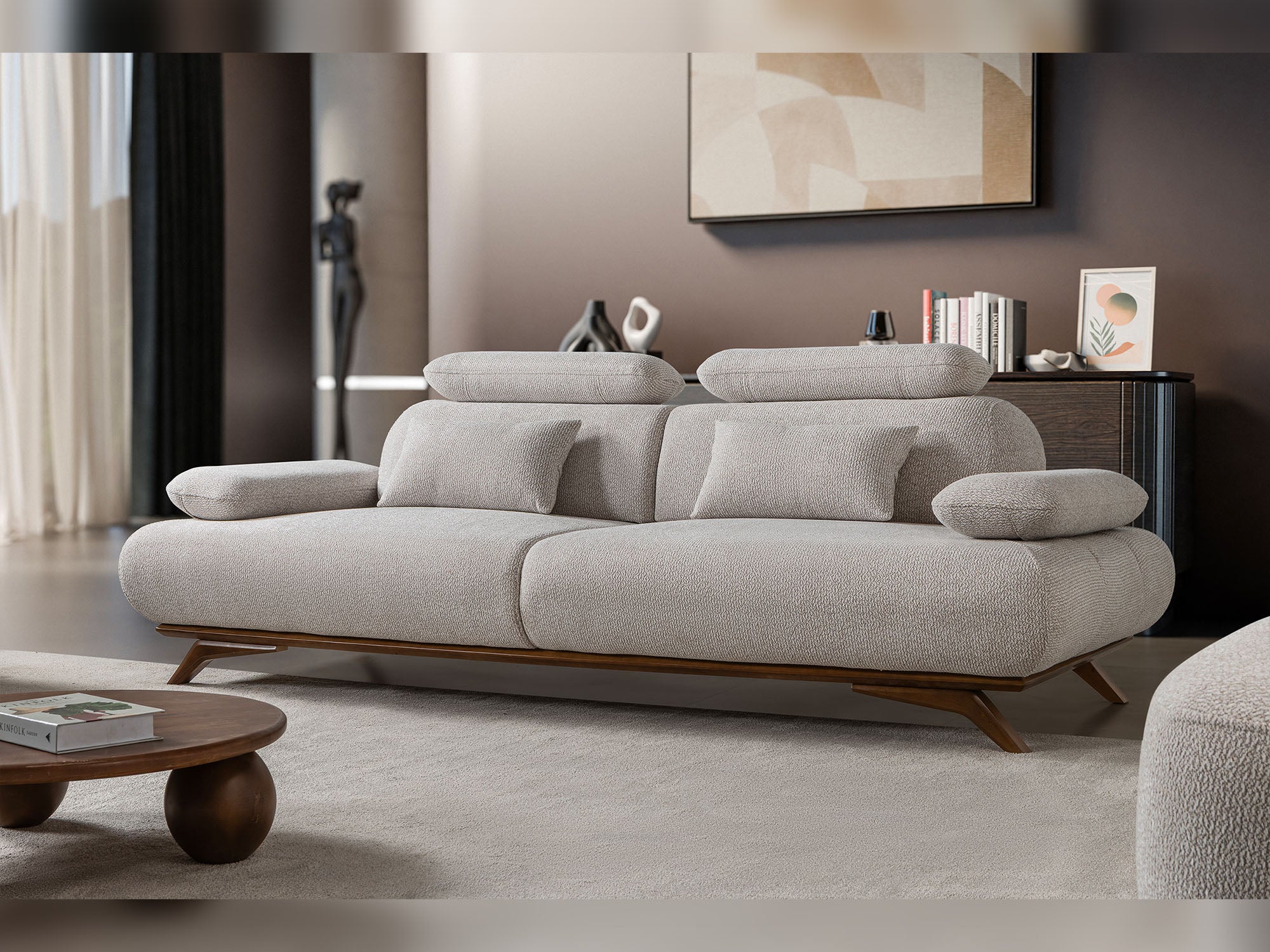 Monza 3-pieces (Sofa & Loveseat & Chair) Livingroom Set