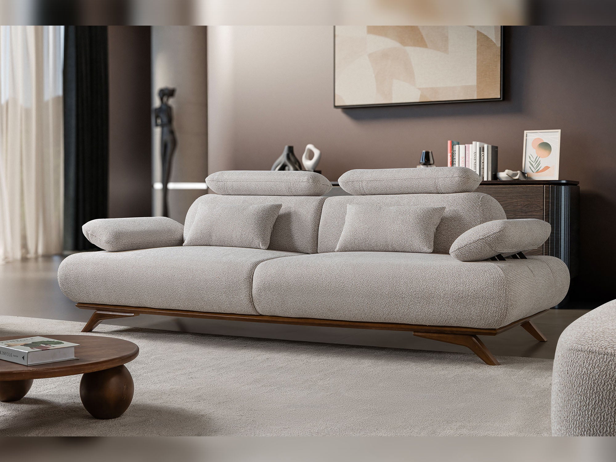 Monza 3-pieces (Sofa & Loveseat & Chair) Livingroom Set