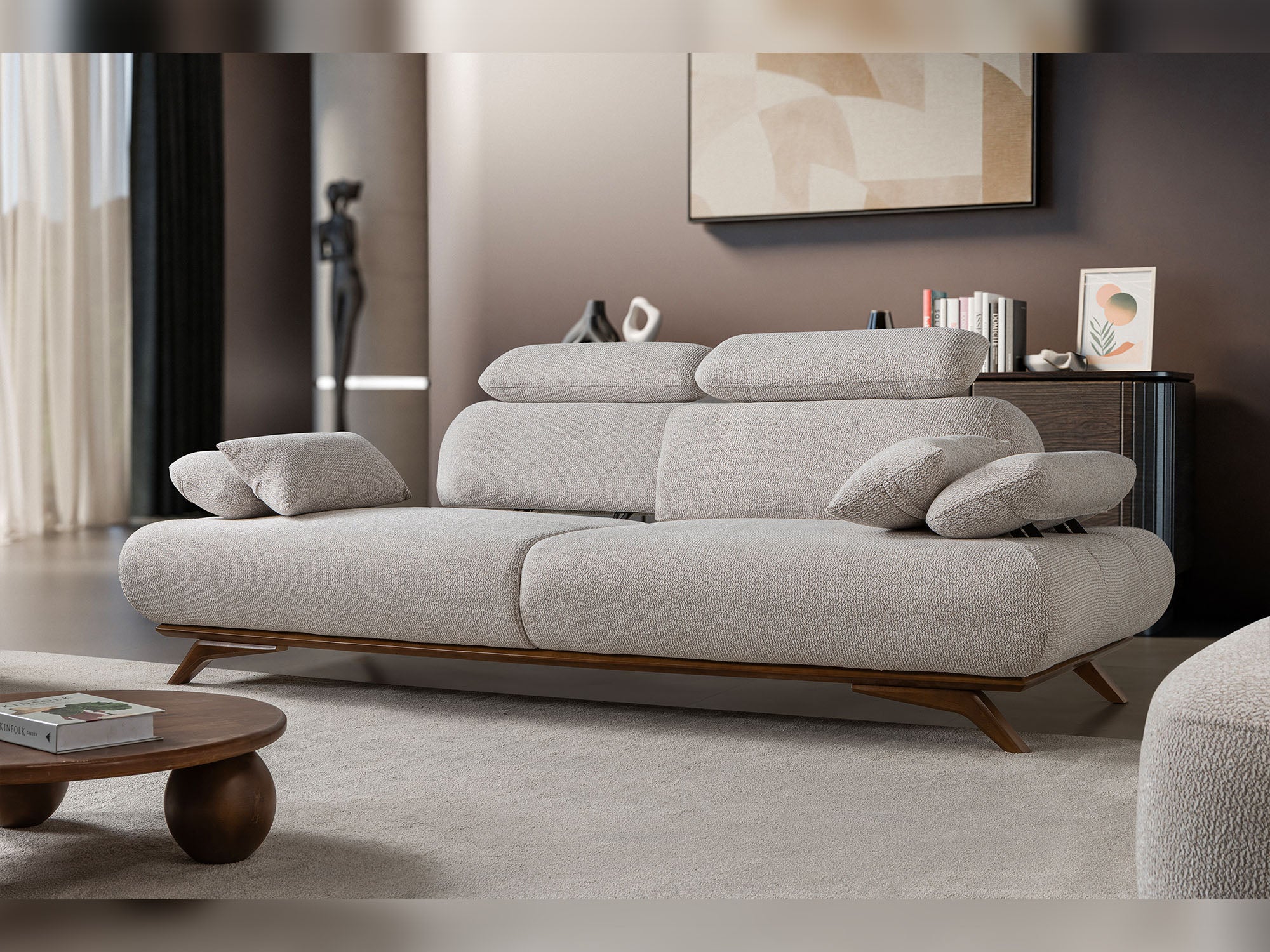Monza 3-pieces (Sofa & Loveseat & Chair) Livingroom Set