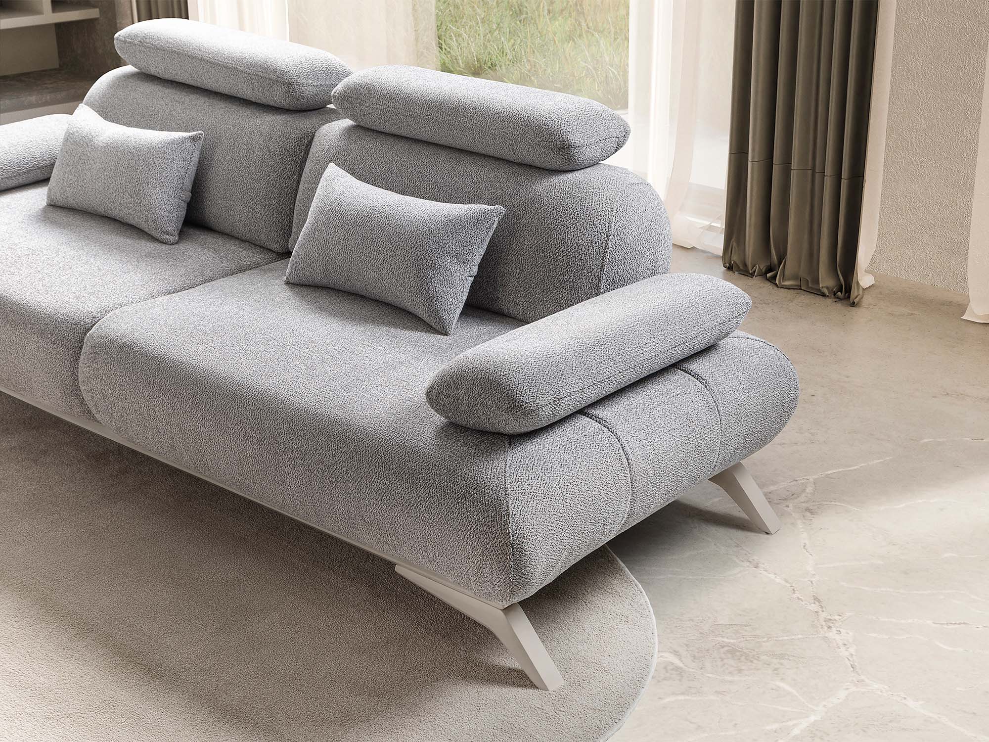 Monza 3-pieces (Sofa & Loveseat & Chair) Livingroom Set