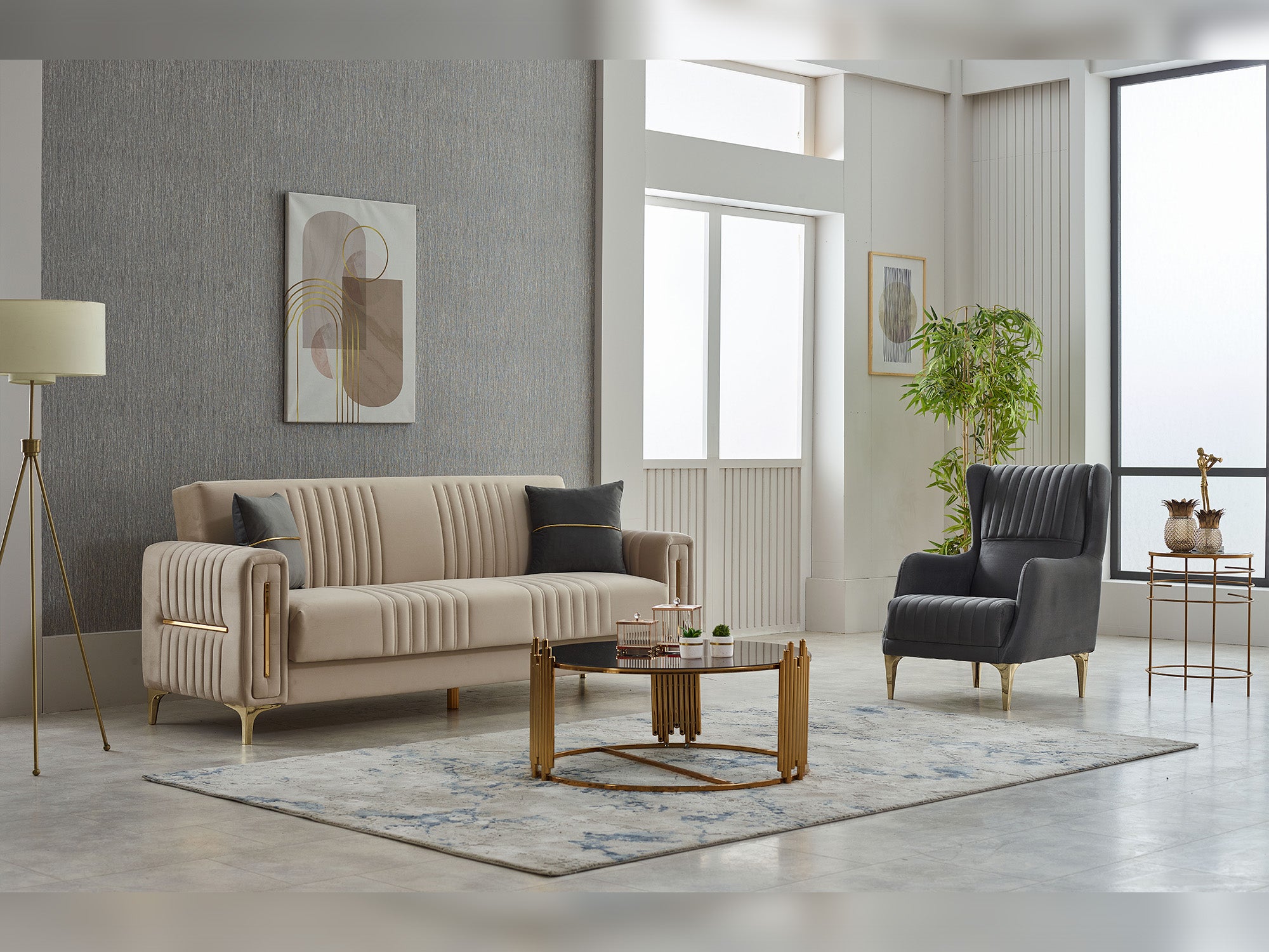 Moreno 3-pieces (Sofa & Loveseat & Chair) Livingroom
