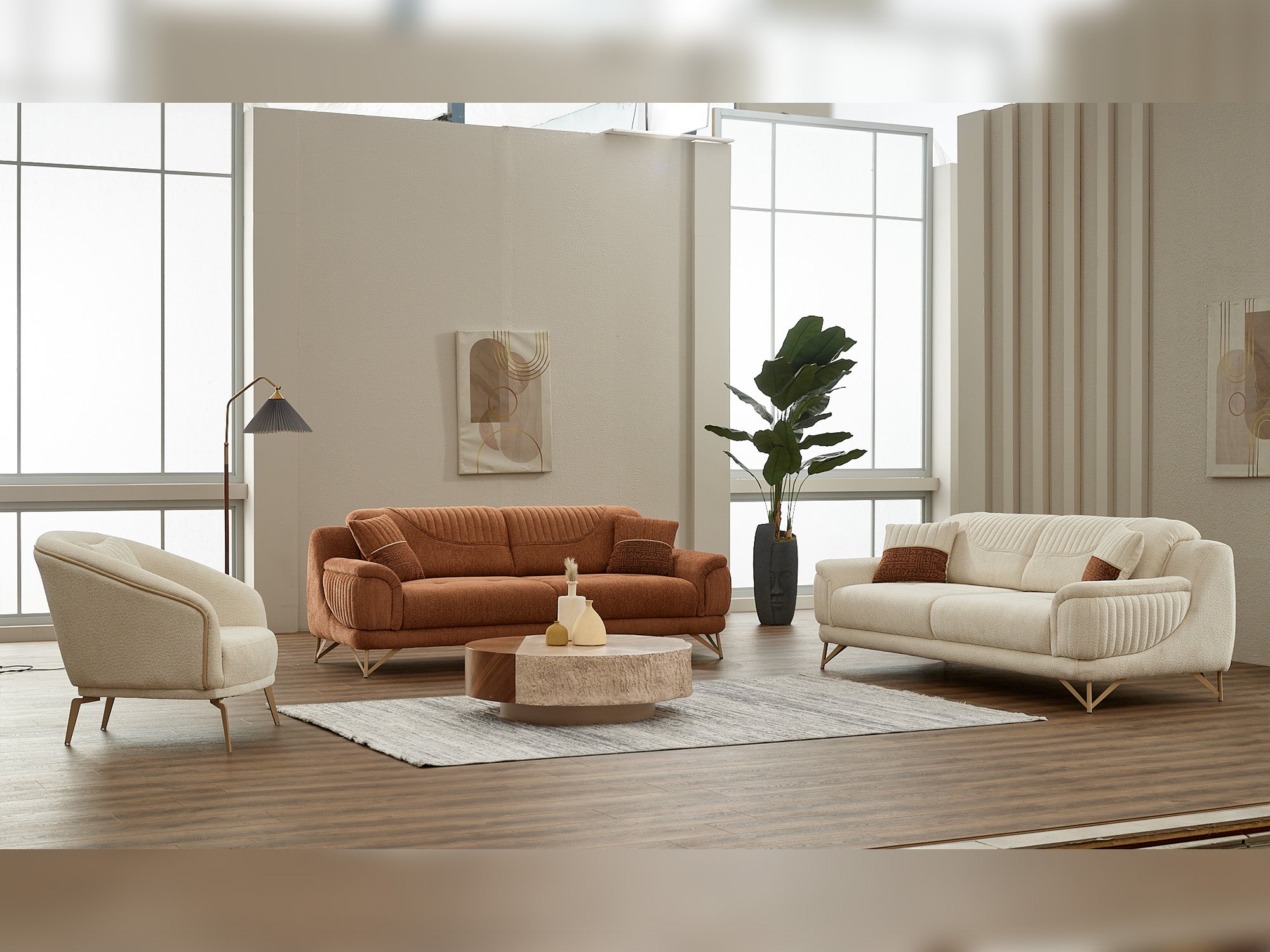 Nebella 3-pieces (Sofa & Loveseat & Chair) Livingroom