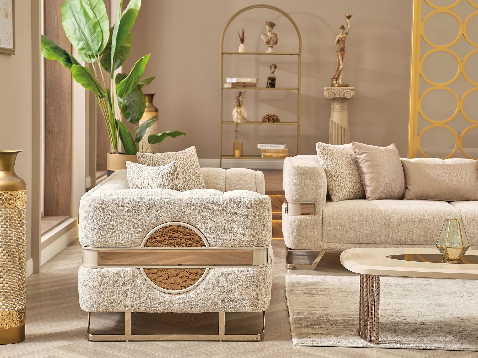 Nova Stationary Sofa Cream