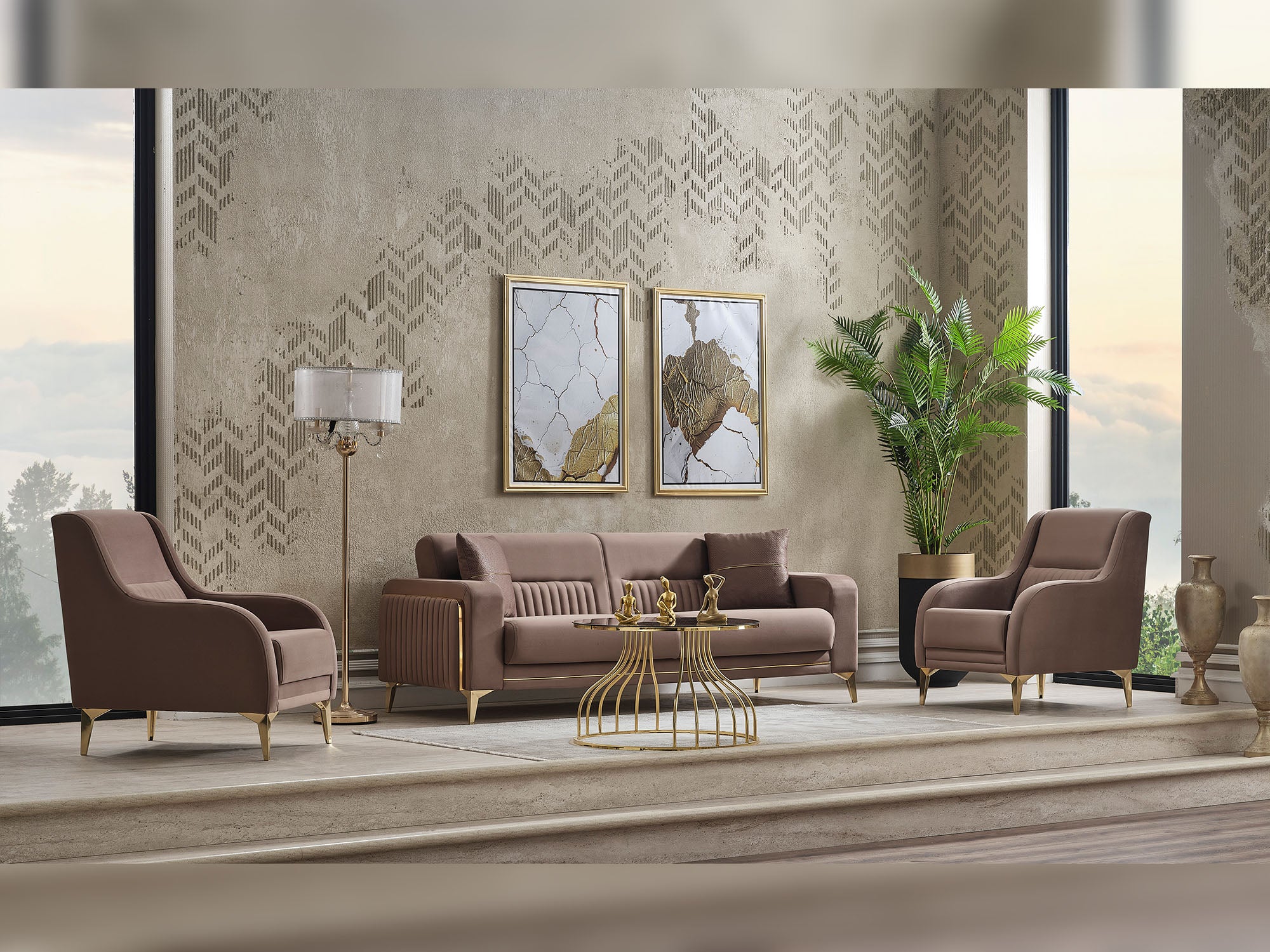 Onix 3-pieces (Sofa & Loveseat & Chair) Livingroom