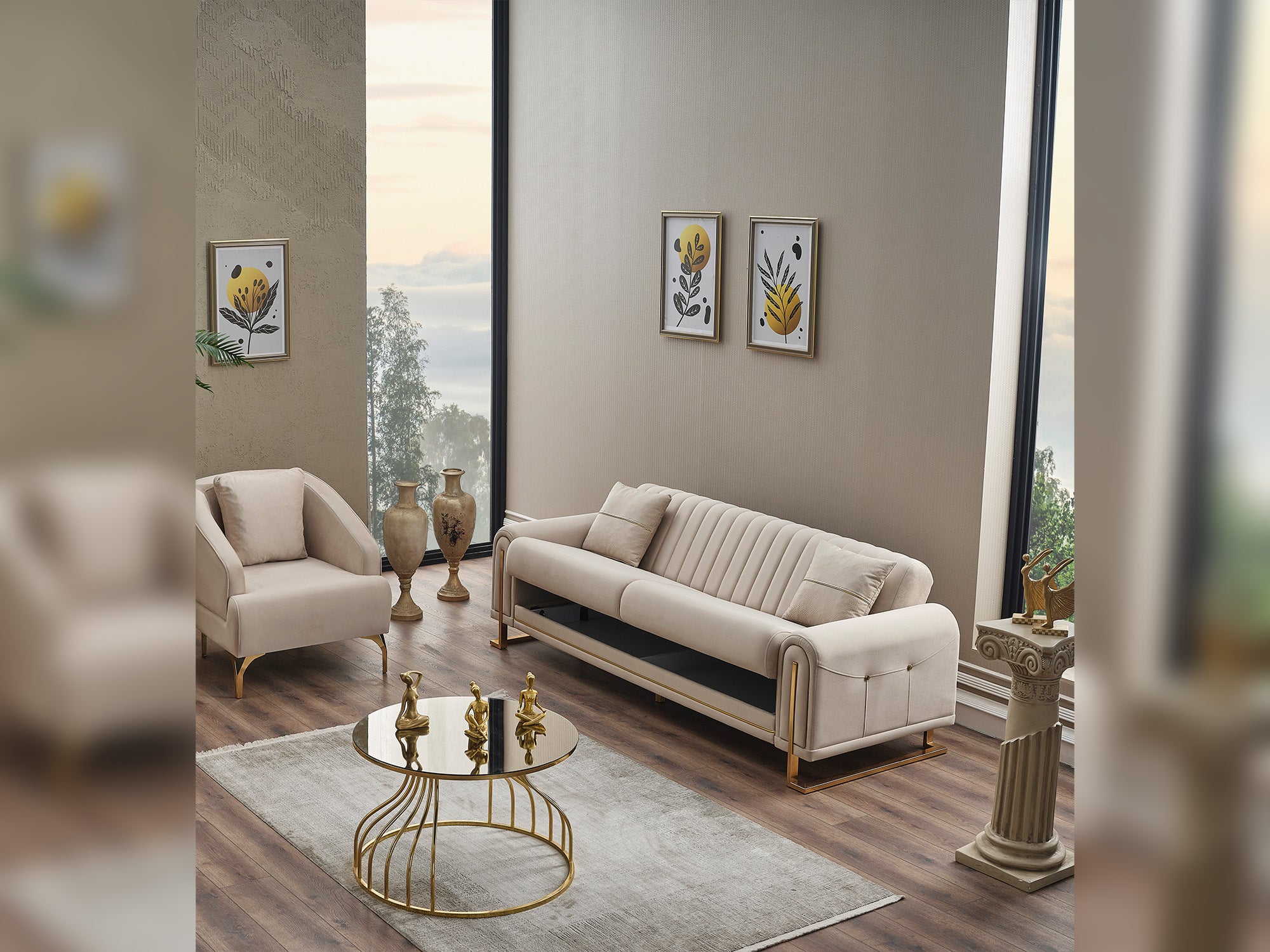 Oscar Convertible Loveseat