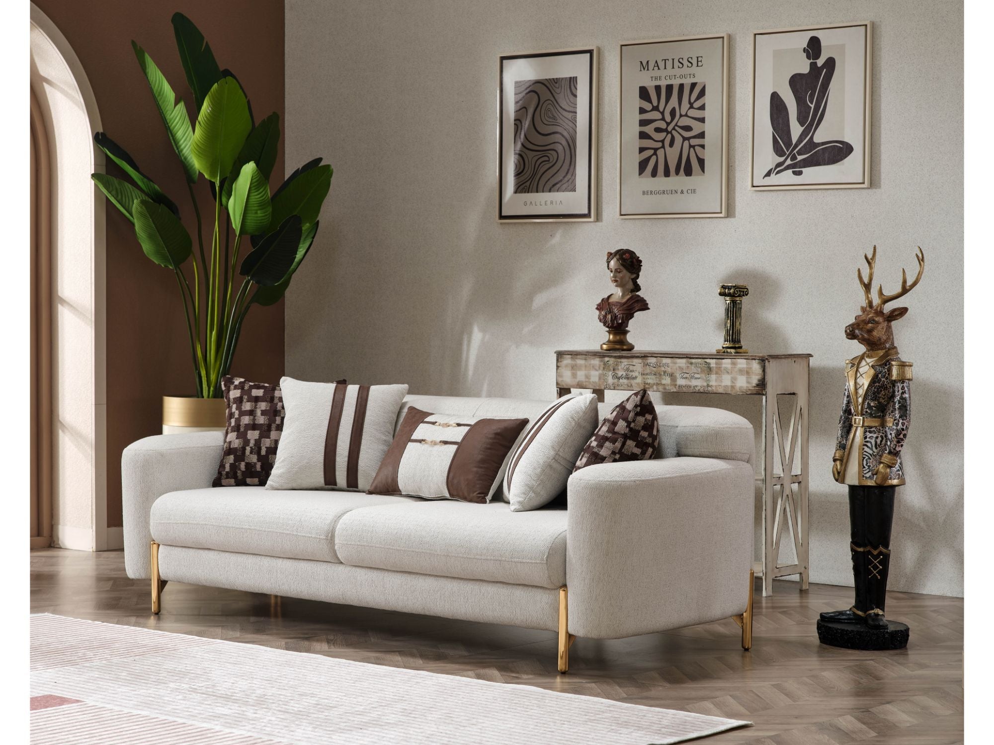 Pandora Stationary Livingroom Set (2 Sofa & 2 Chair)