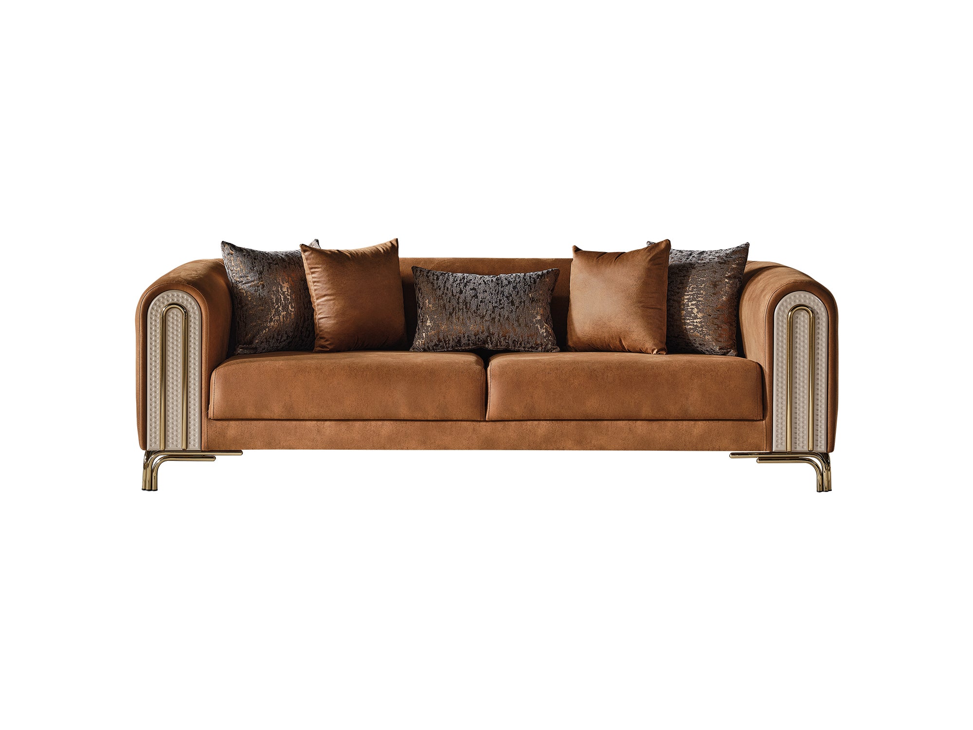 Paris Stationary Sofa Brown