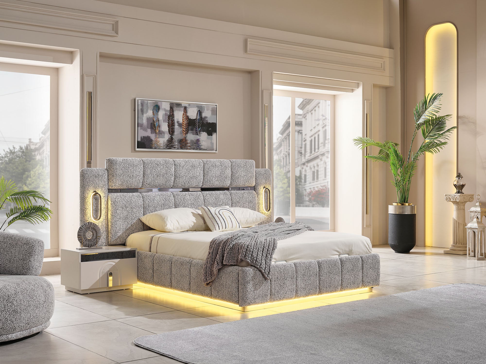 Parma Bed Frame With Headboard