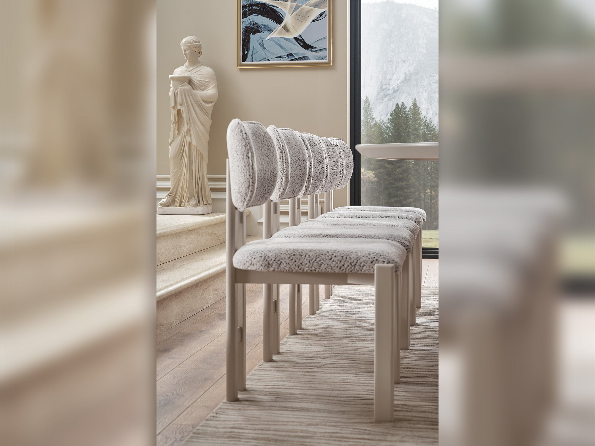 Parma Diningroom (Consol With Mirror & Dining Table & 6 Dining Chair)