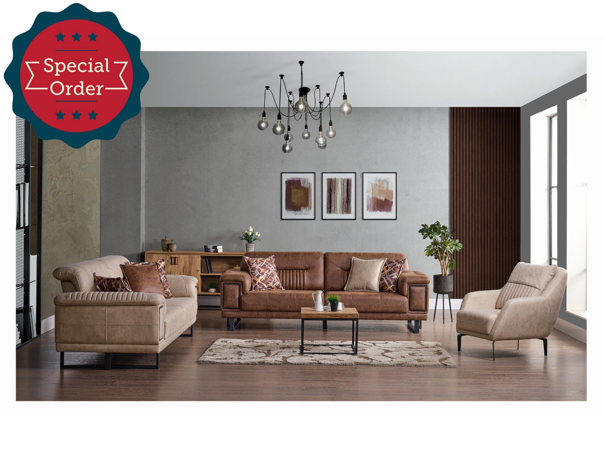 Quatro Convertible Livingroom Set (2 Sofa & 2 Chair)