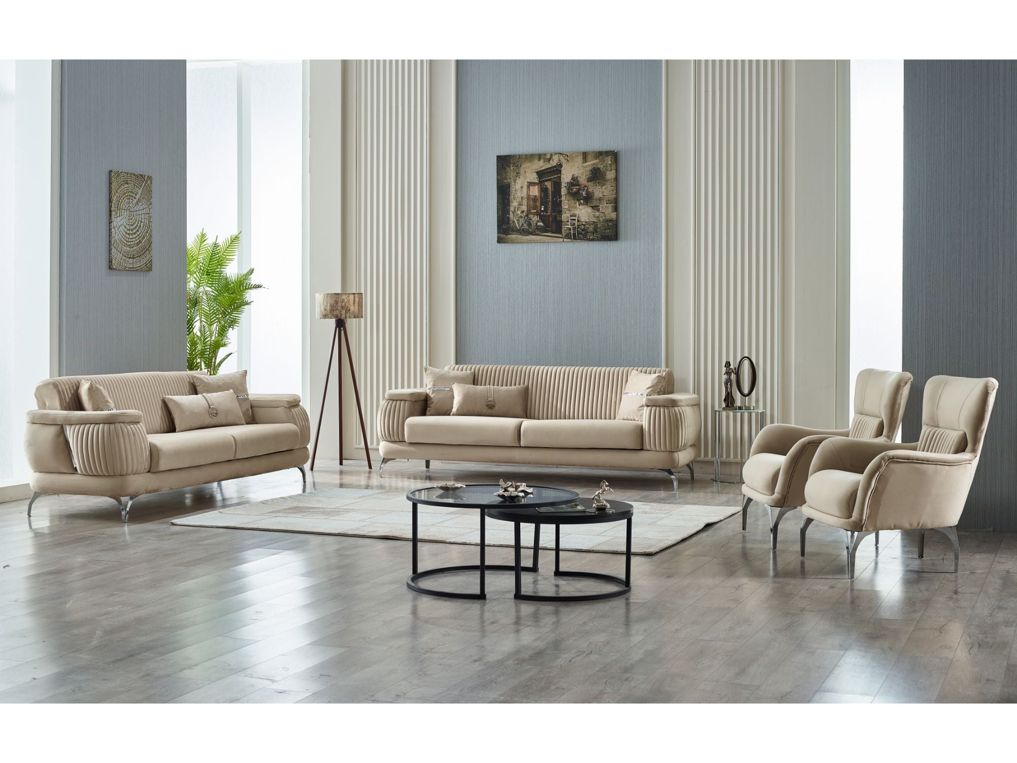 Resital Convertible Sofa Beige