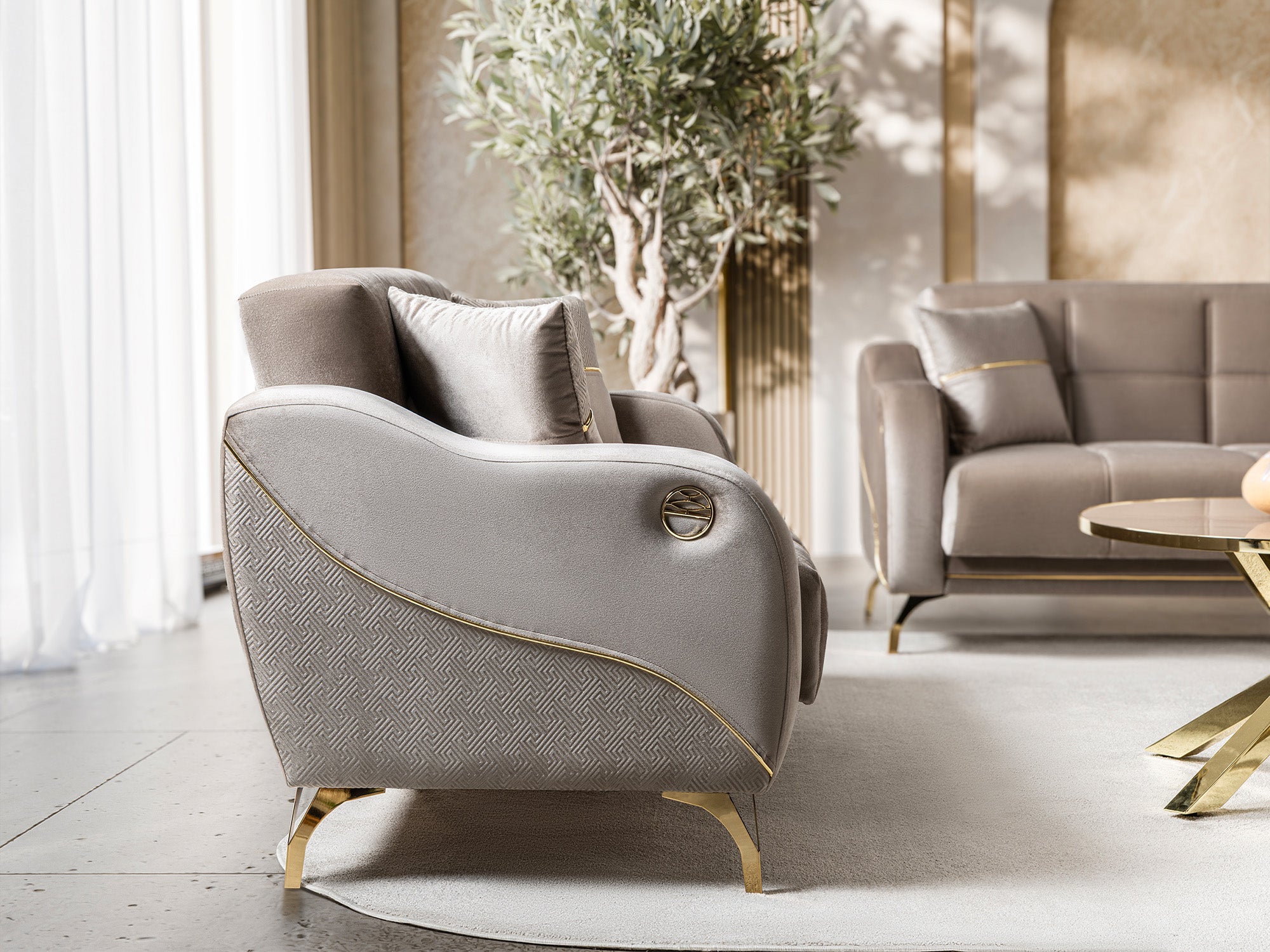 Rolex 3-pieces (Sofa & Loveseat & Chair) Livingroom Set