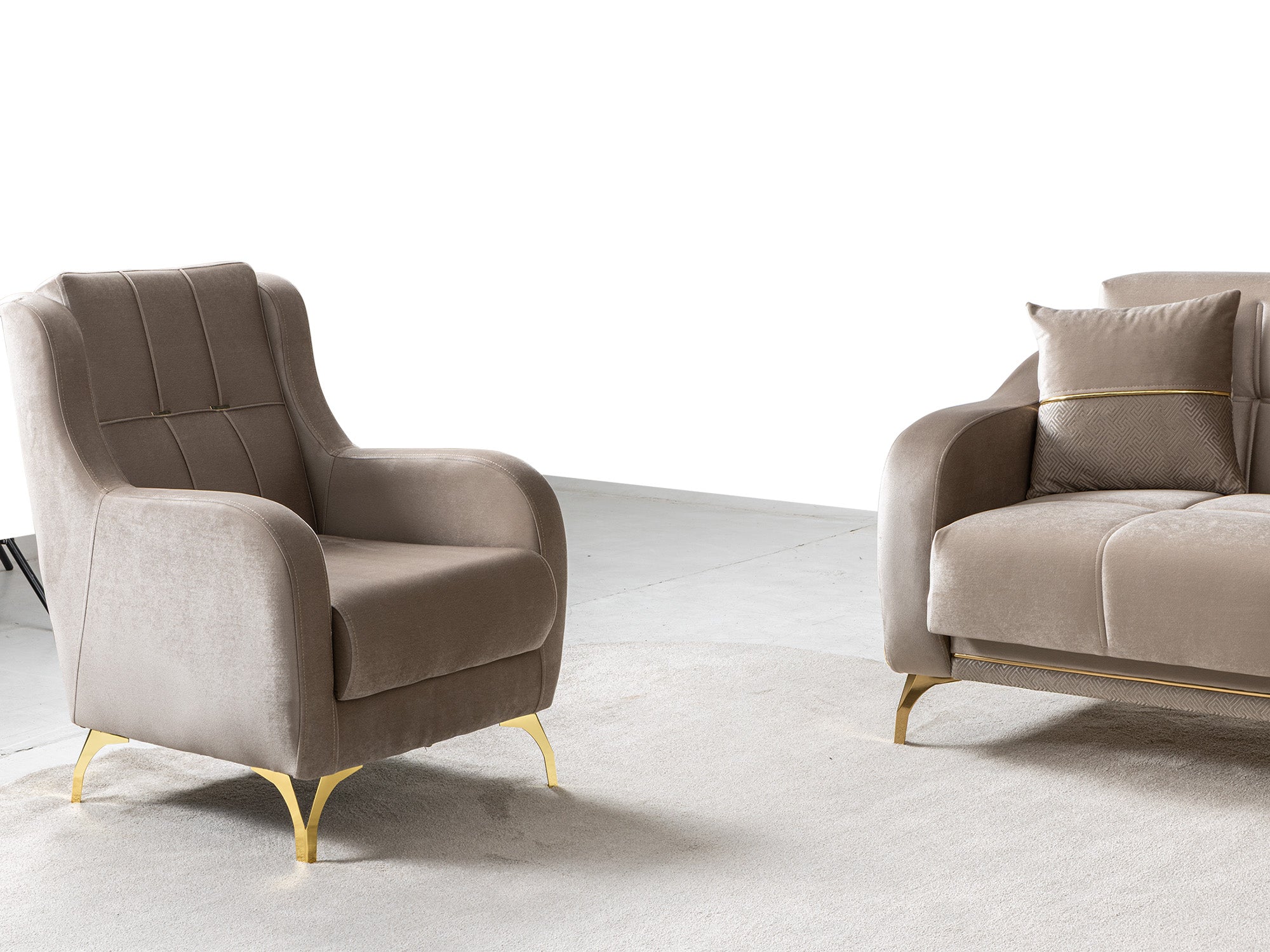 Rolex 3-pieces (Sofa & Loveseat & Chair) Livingroom Set
