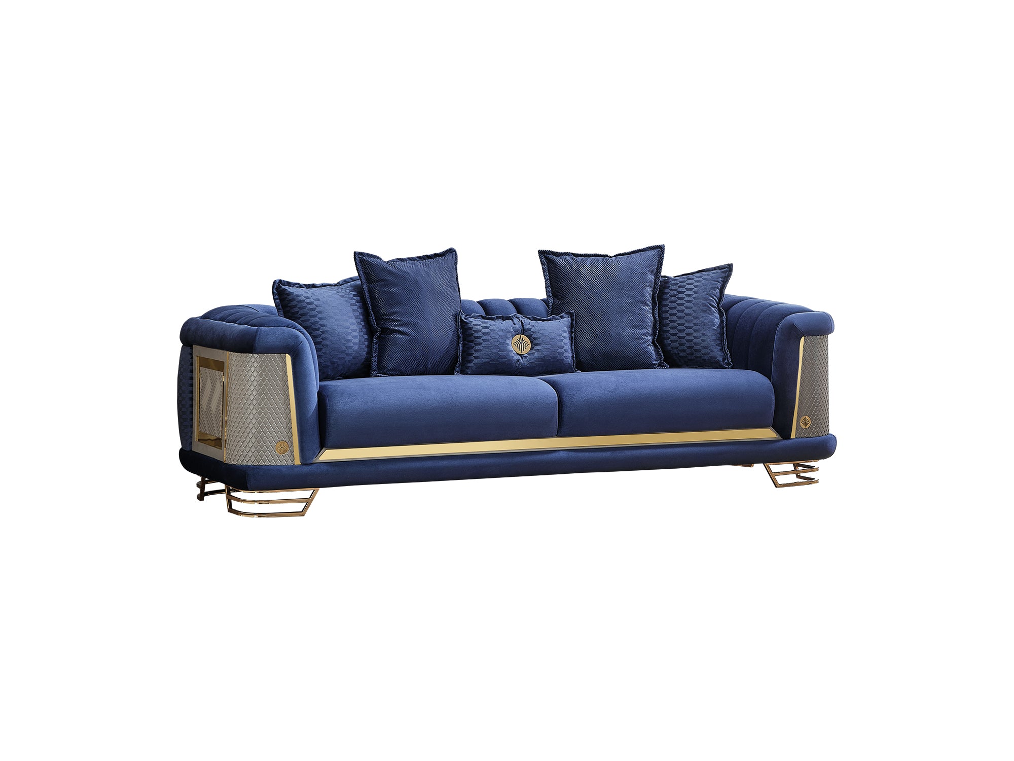 Romans Stationary Sofa Navy Blue