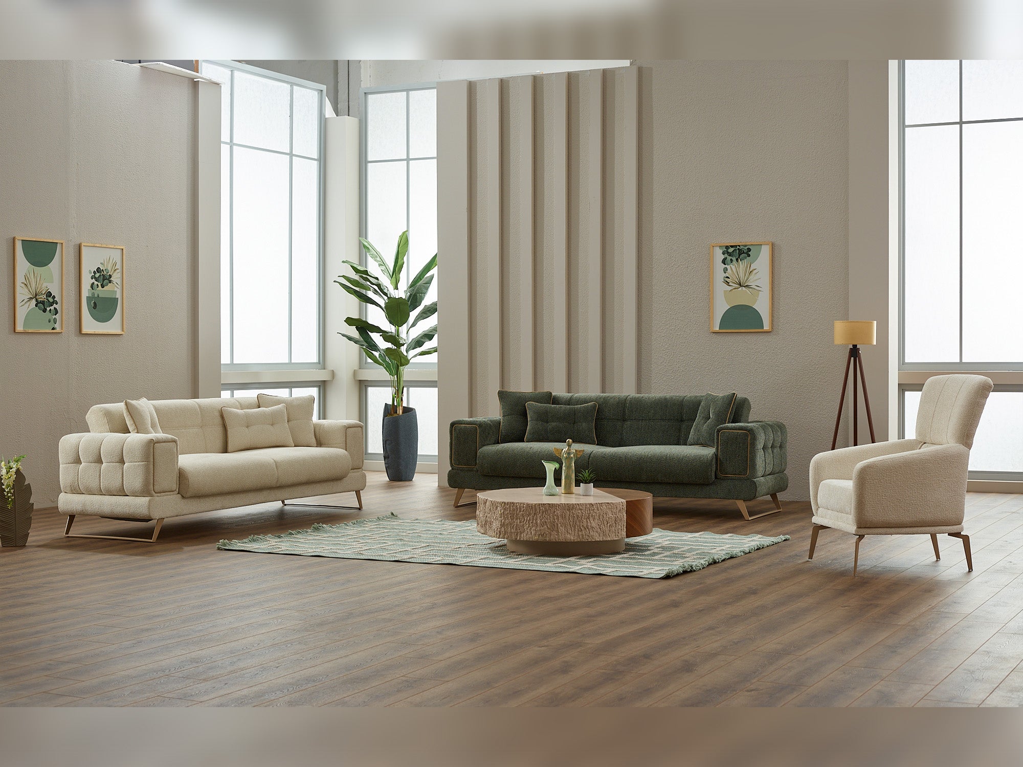 Rose Convertible Loveseat