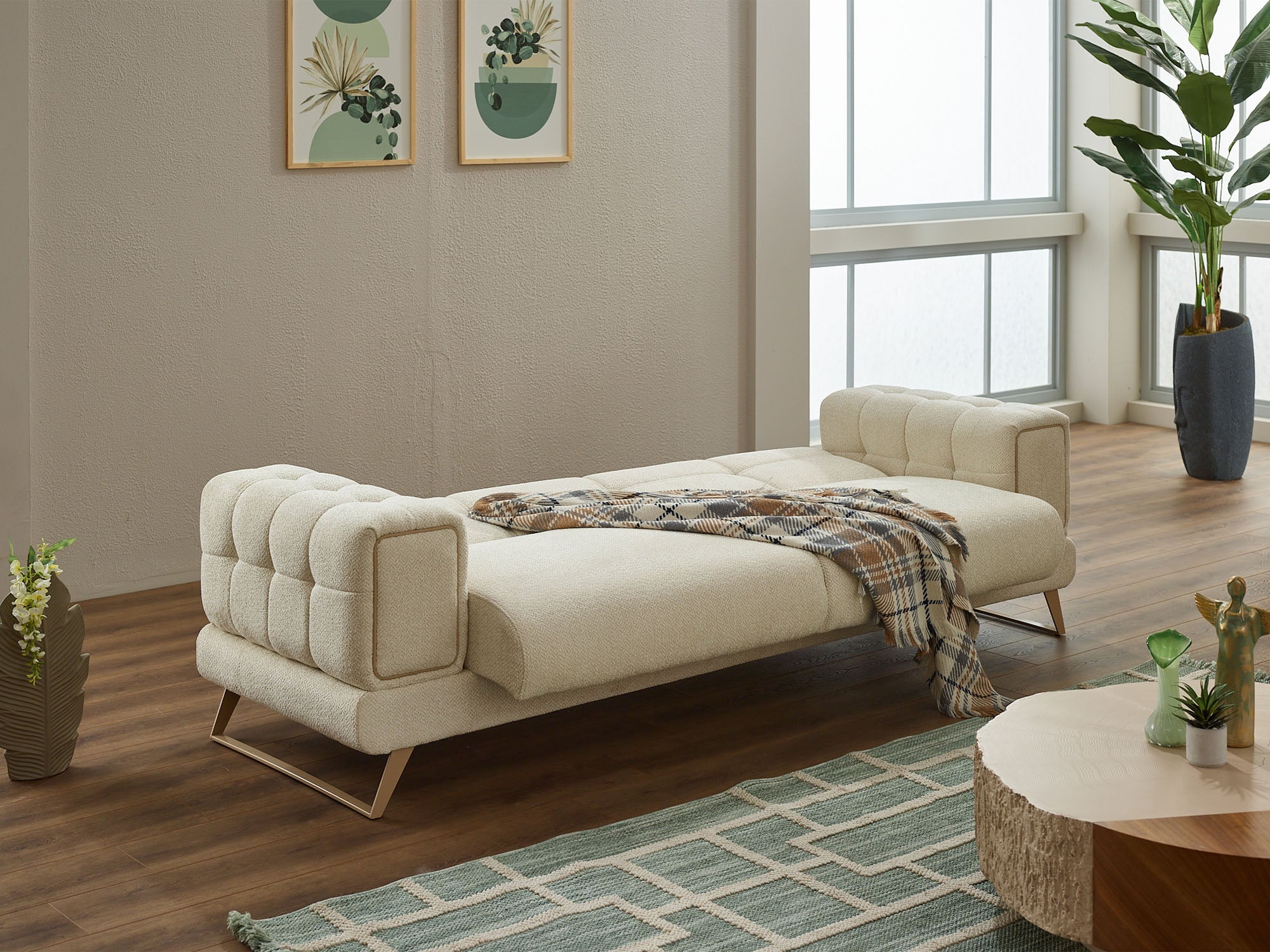 Rose Convertible Loveseat