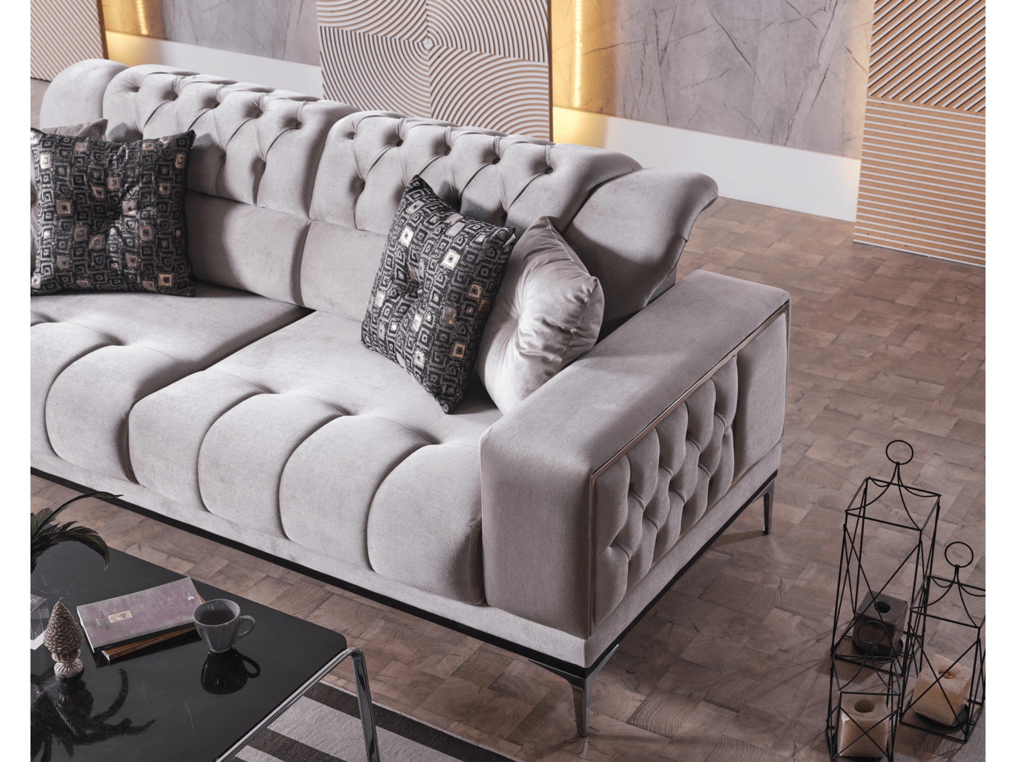 Rossi Convertible Livingroom Set (2 Sofa & 2 Chair)
