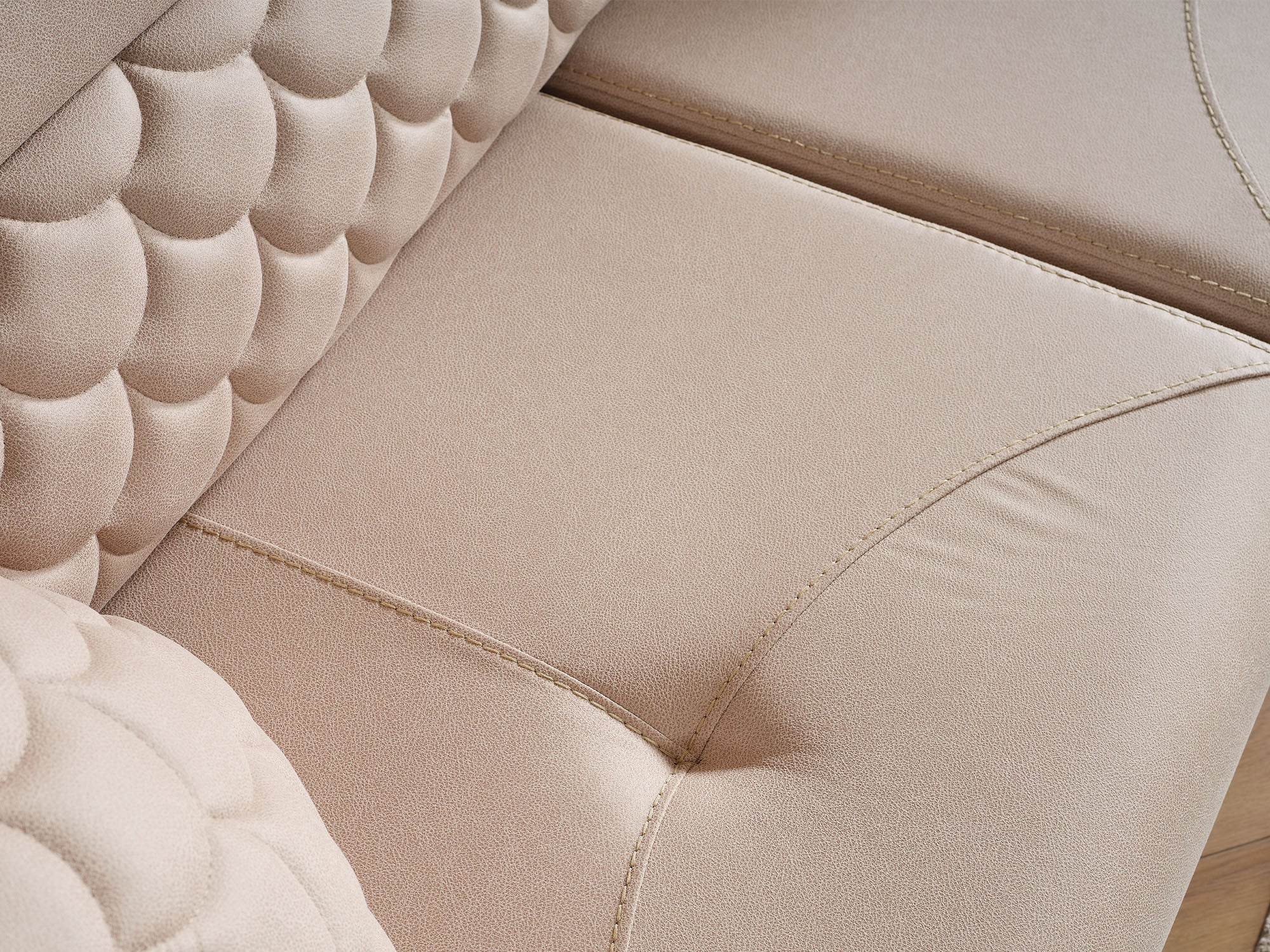 Ruby Convertible Sofa Beige