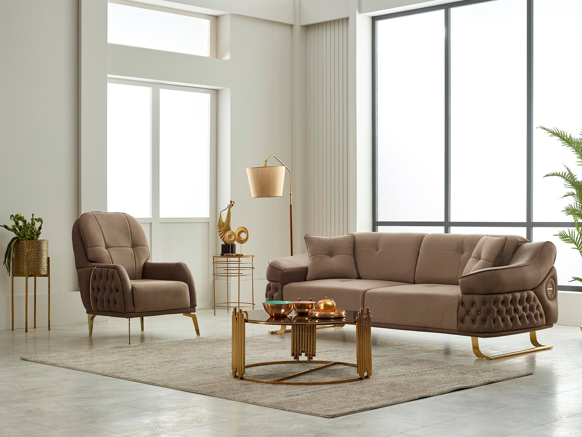Saiss  3-pieces (Sofa & Loveseat & Chair) Livingroom