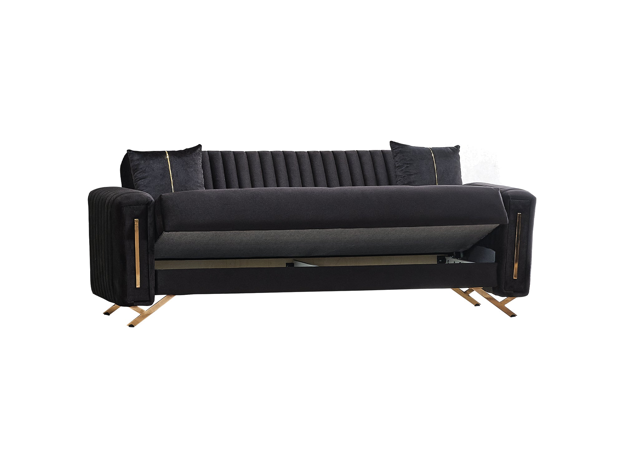 Senfoni Convertible Sofa Black