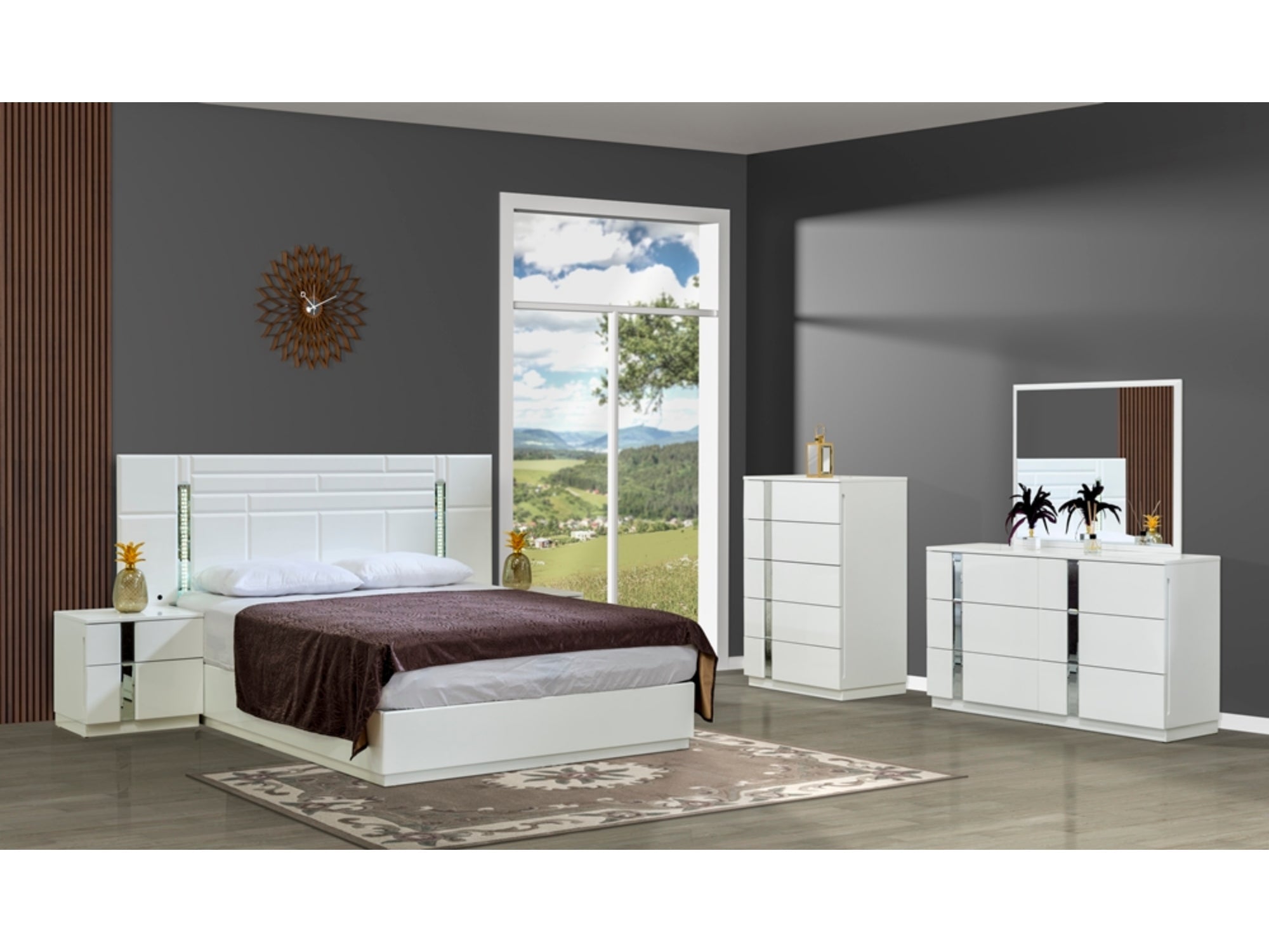 Sienna Queen Frame With Headboard