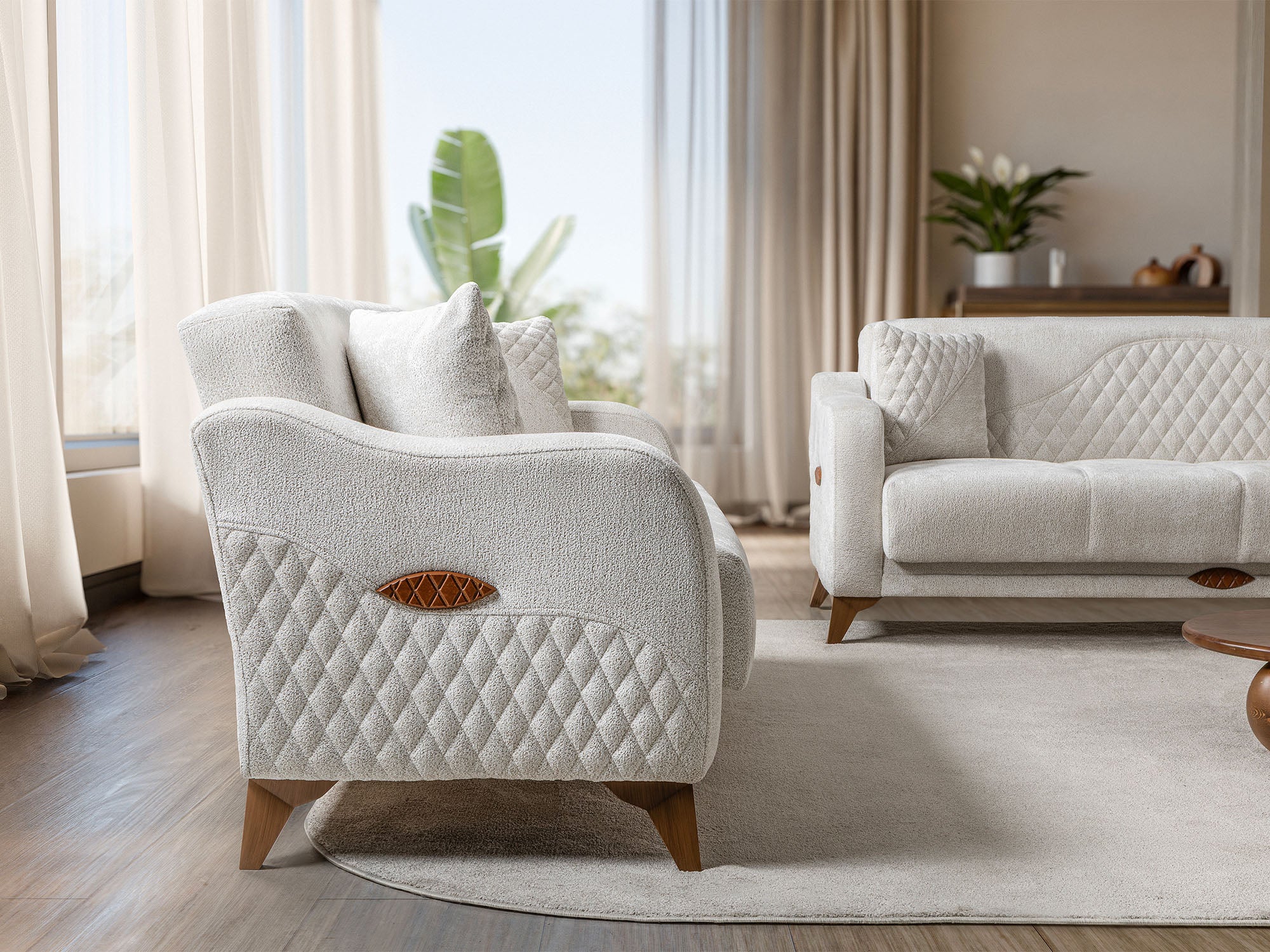 Smart 3-pieces (Sofa & Loveseat & Chair) Livingroom Set