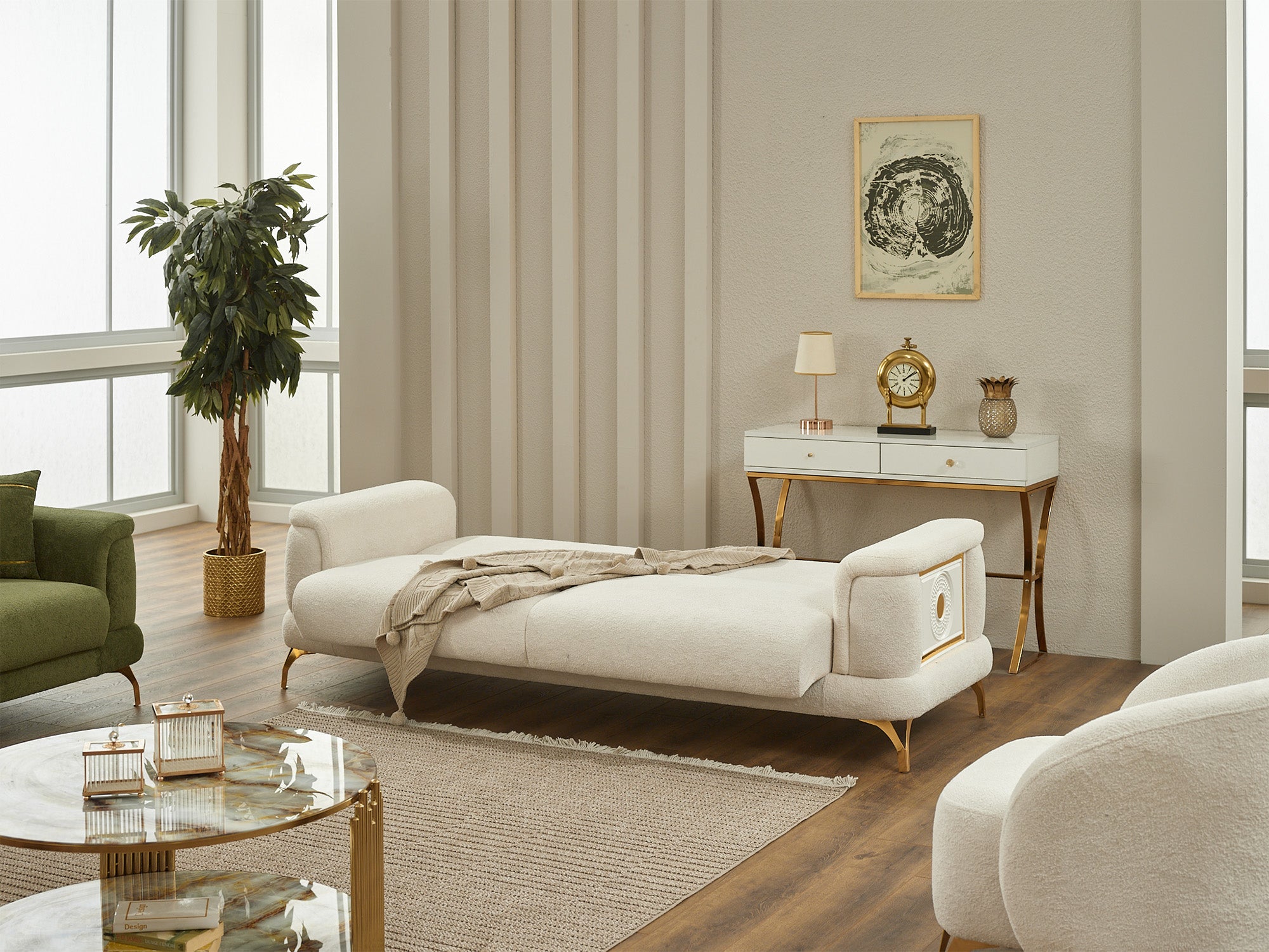 Sofy Convertible Loveseat