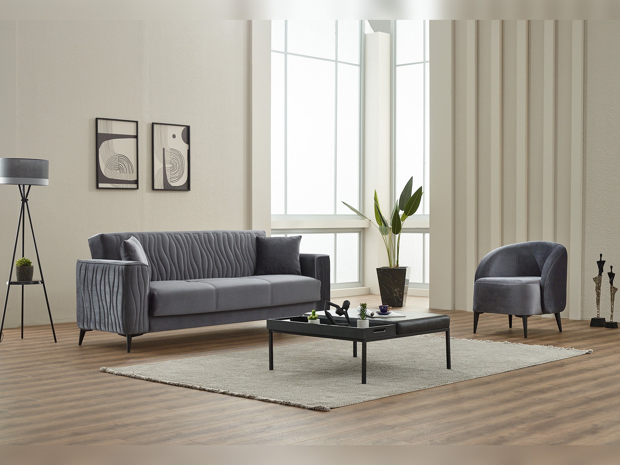 Suny 3-pieces (Sofa & Loveseat & Chair) Livingroom