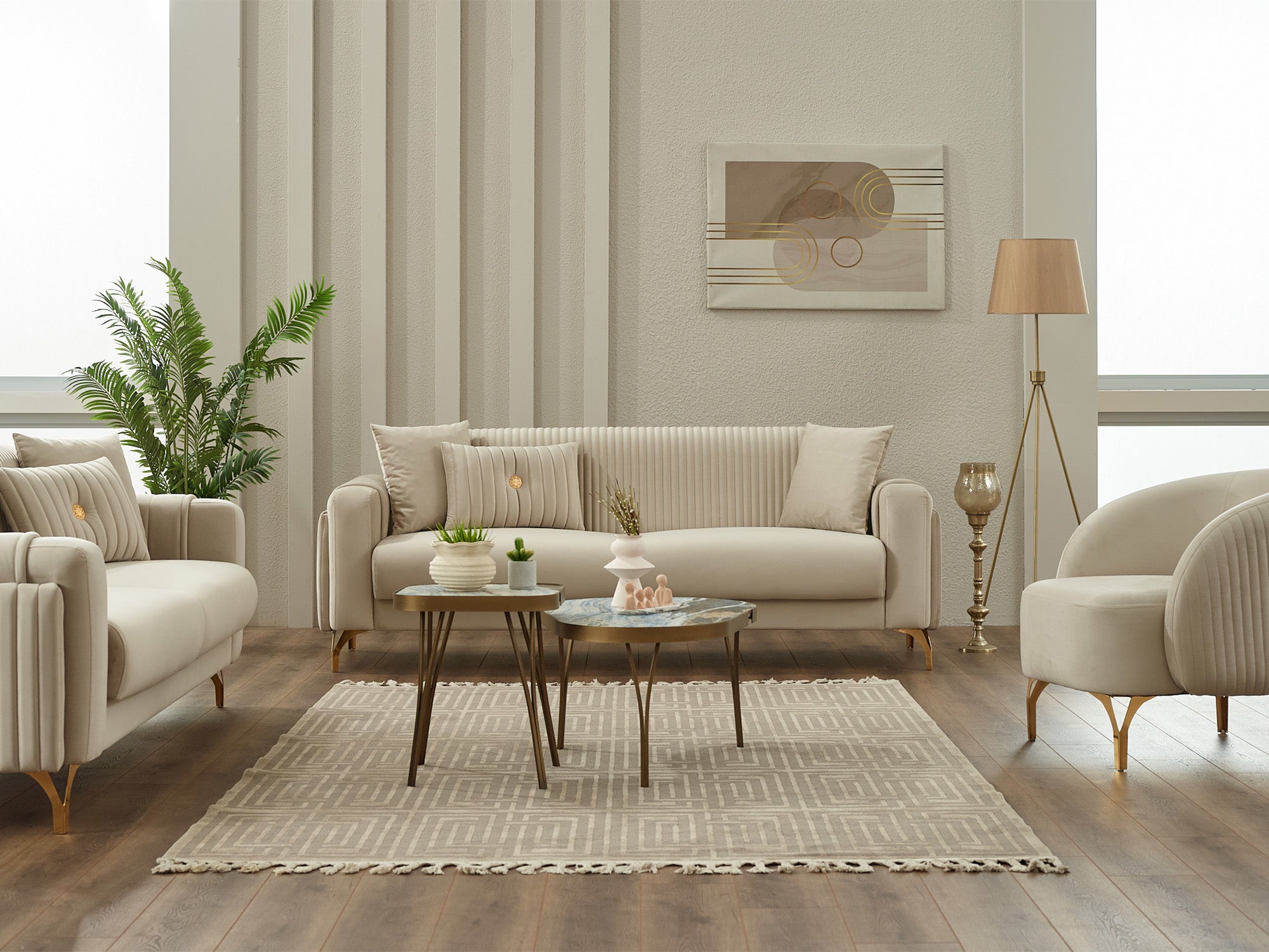 Terra 3-pieces (Sofa & Loveseat & Chair) Livingroom