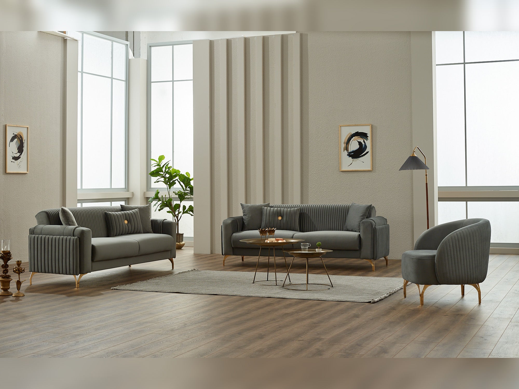 Terra 3-pieces (Sofa & Loveseat & Chair) Livingroom